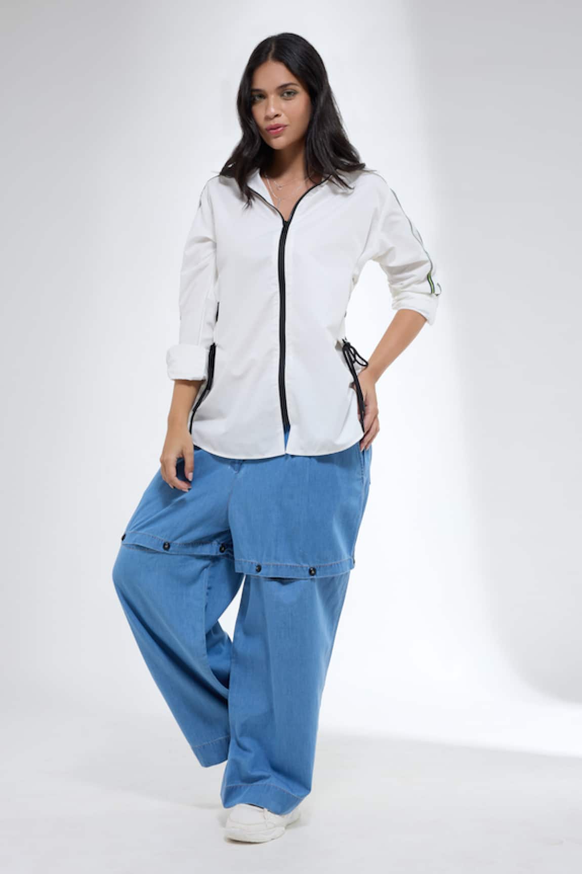Krati Jain White Anti-Fit Shirt 