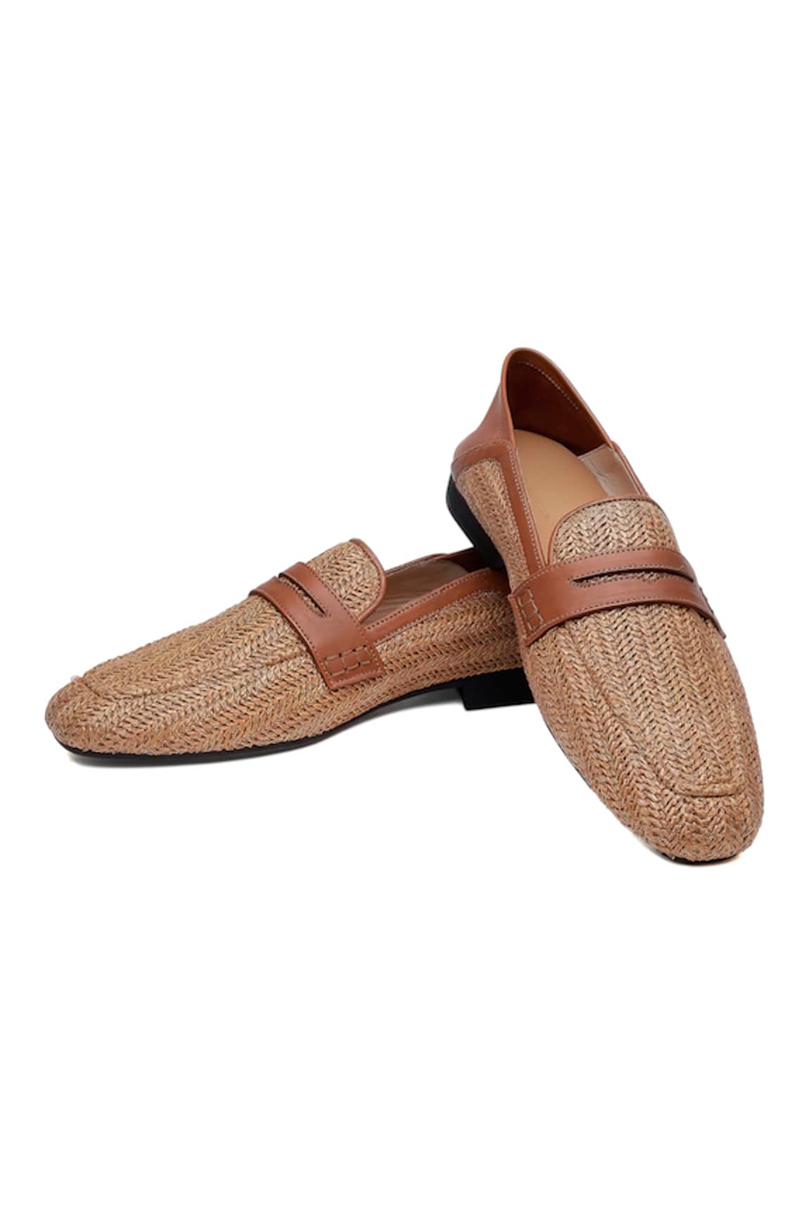 Shutiq Bere Seole Tan Penny Loafers 