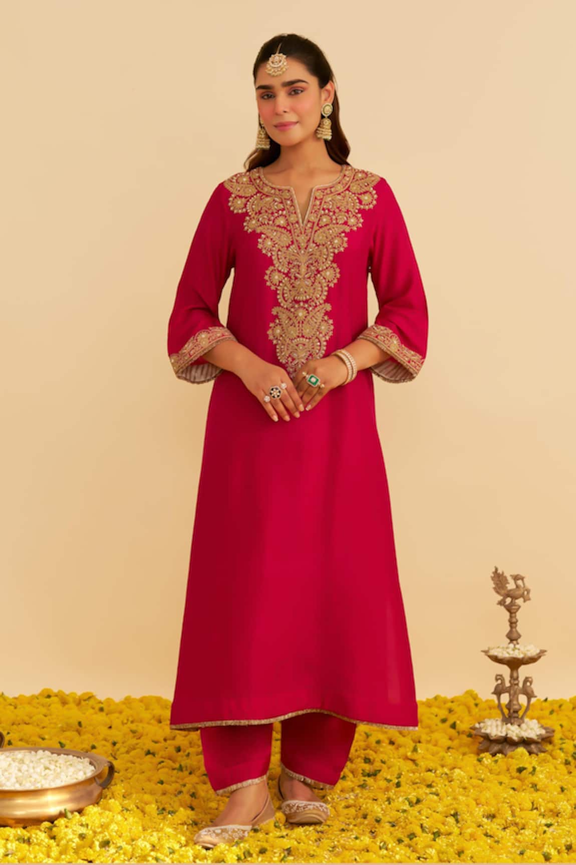 Sheetal Batra Hiba Kaftan Set 