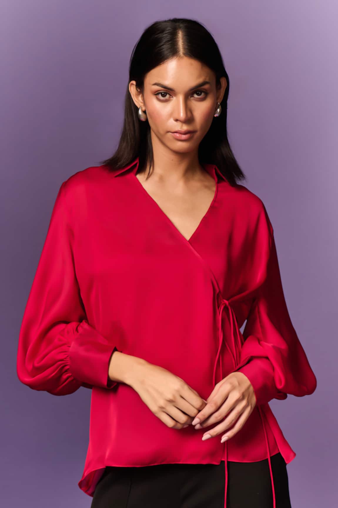 Emblaze Hot Pink Chiffon Shirt 