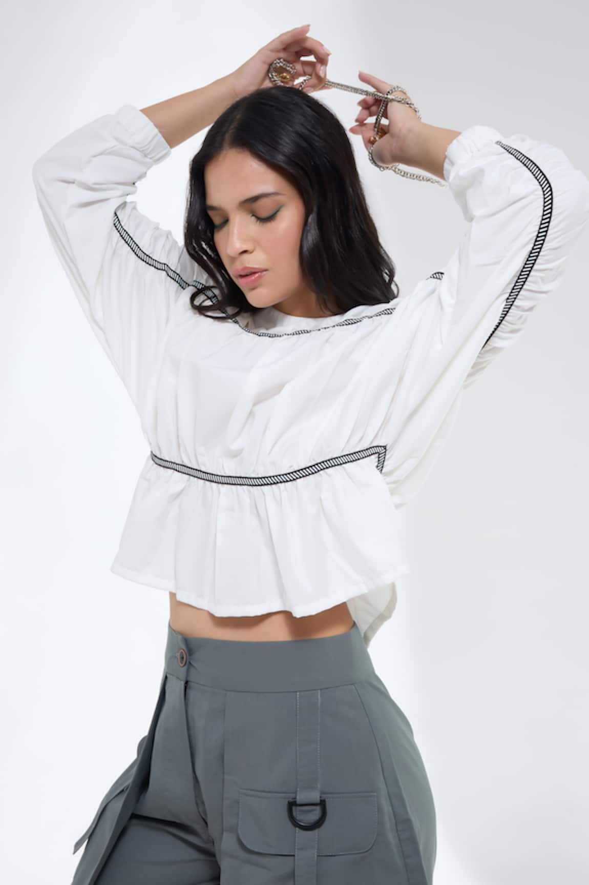 Krati Jain Gathered Top 