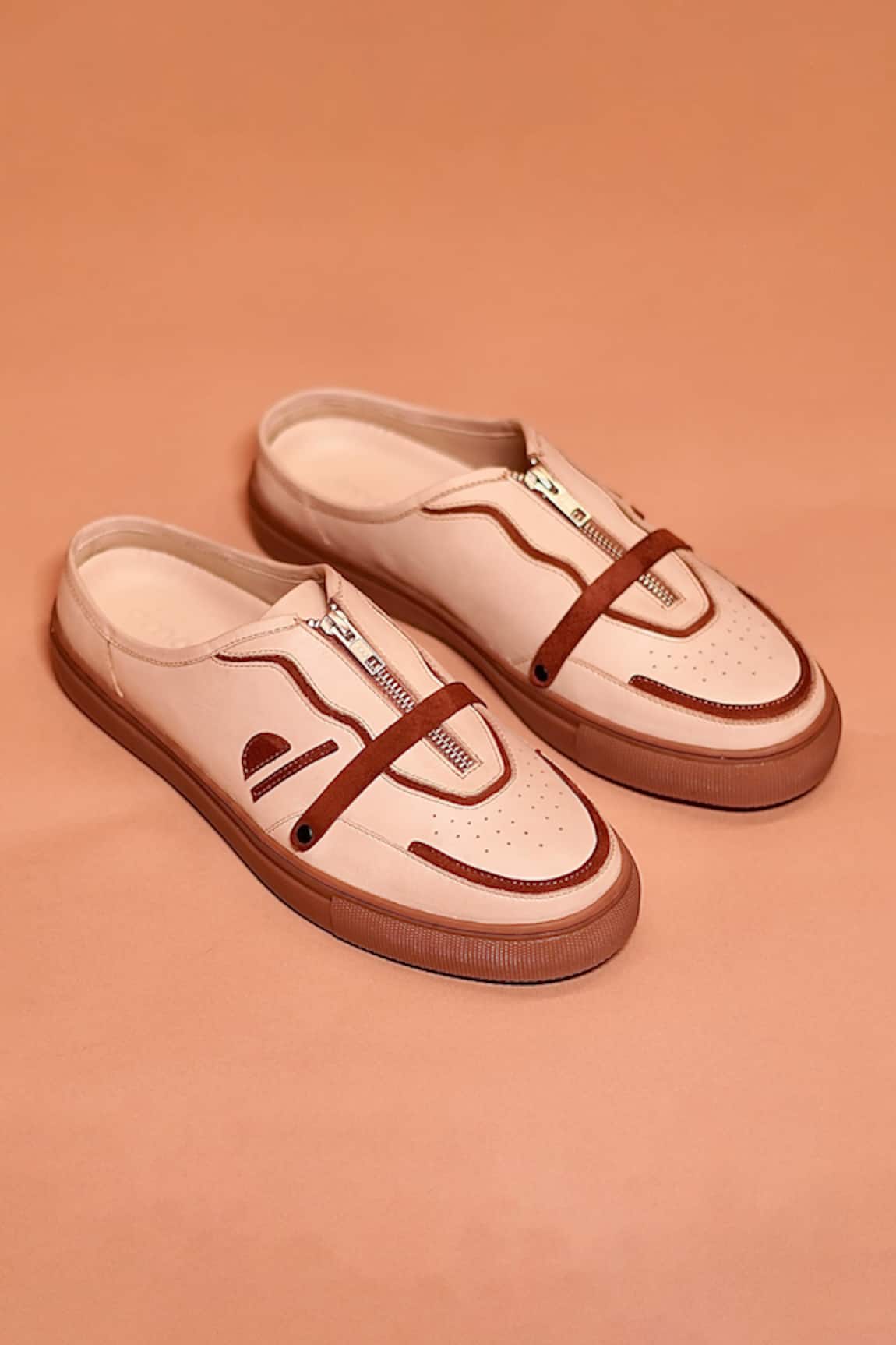 Dmodot Freddo Mocha Leather Sneakers 