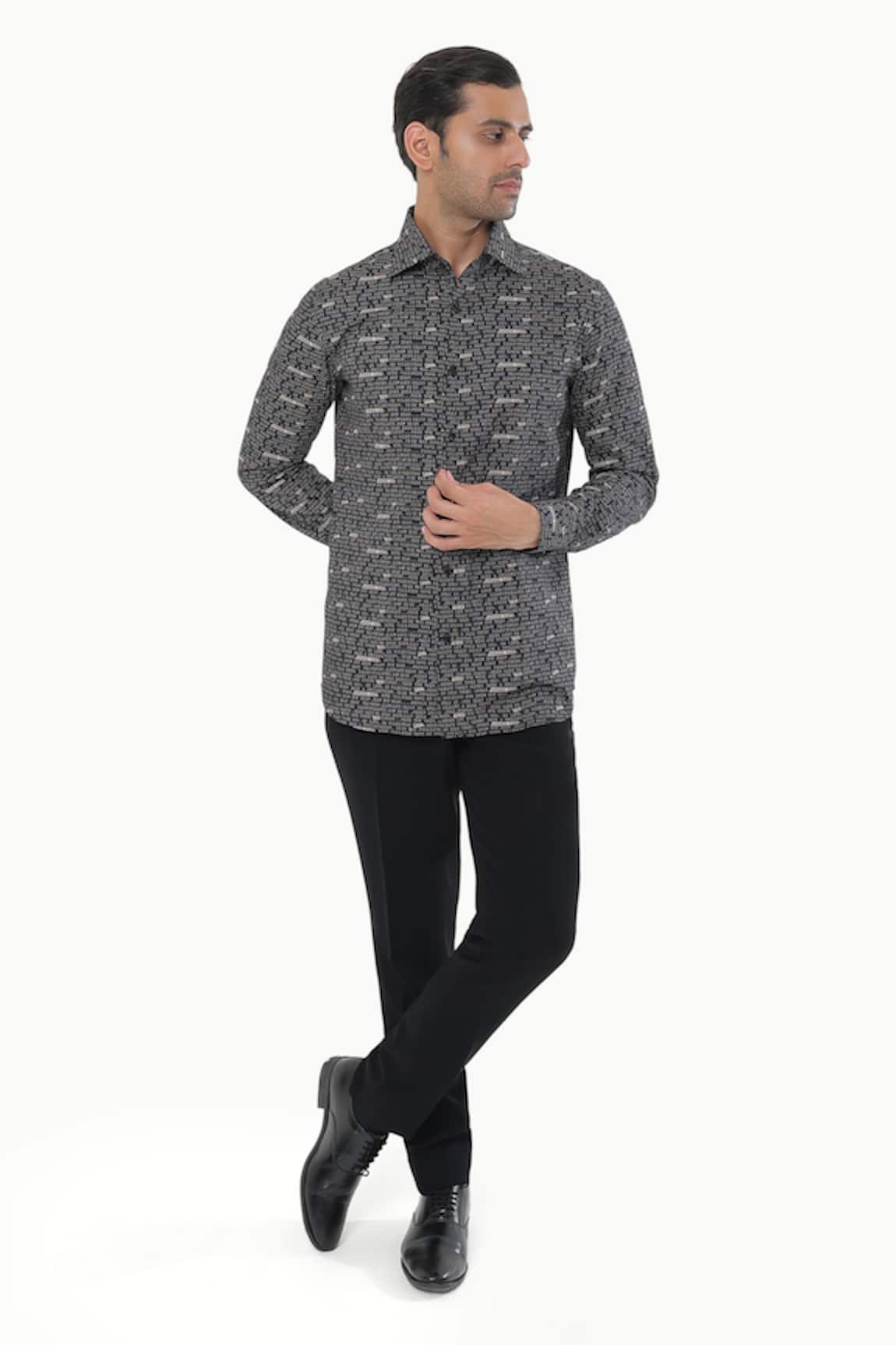 Kustomeyes Ink Theory Black Designer Printed Shirt 