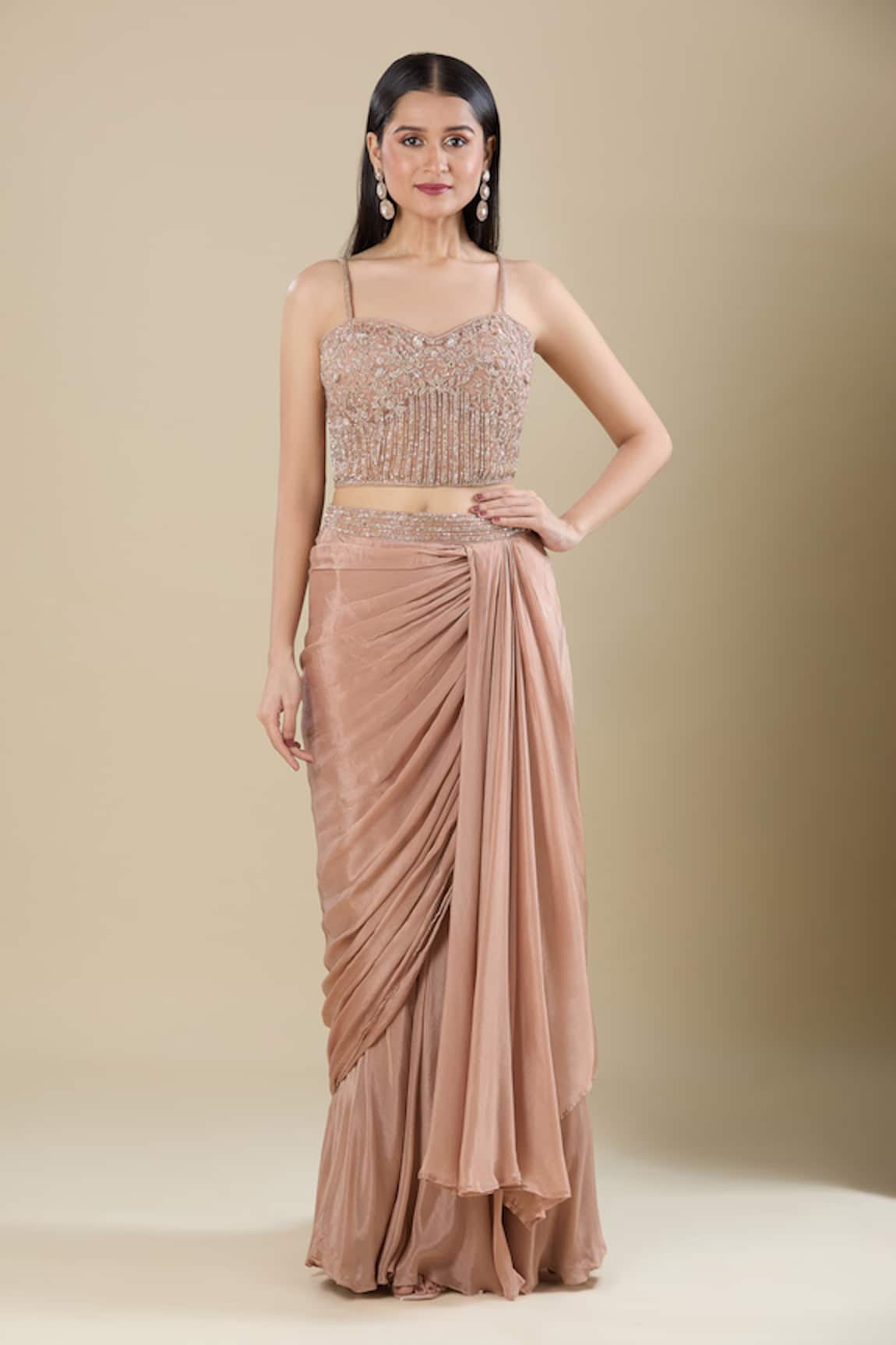 Samyukta Singhania Cut Dana Embroidered Lehenga Set 