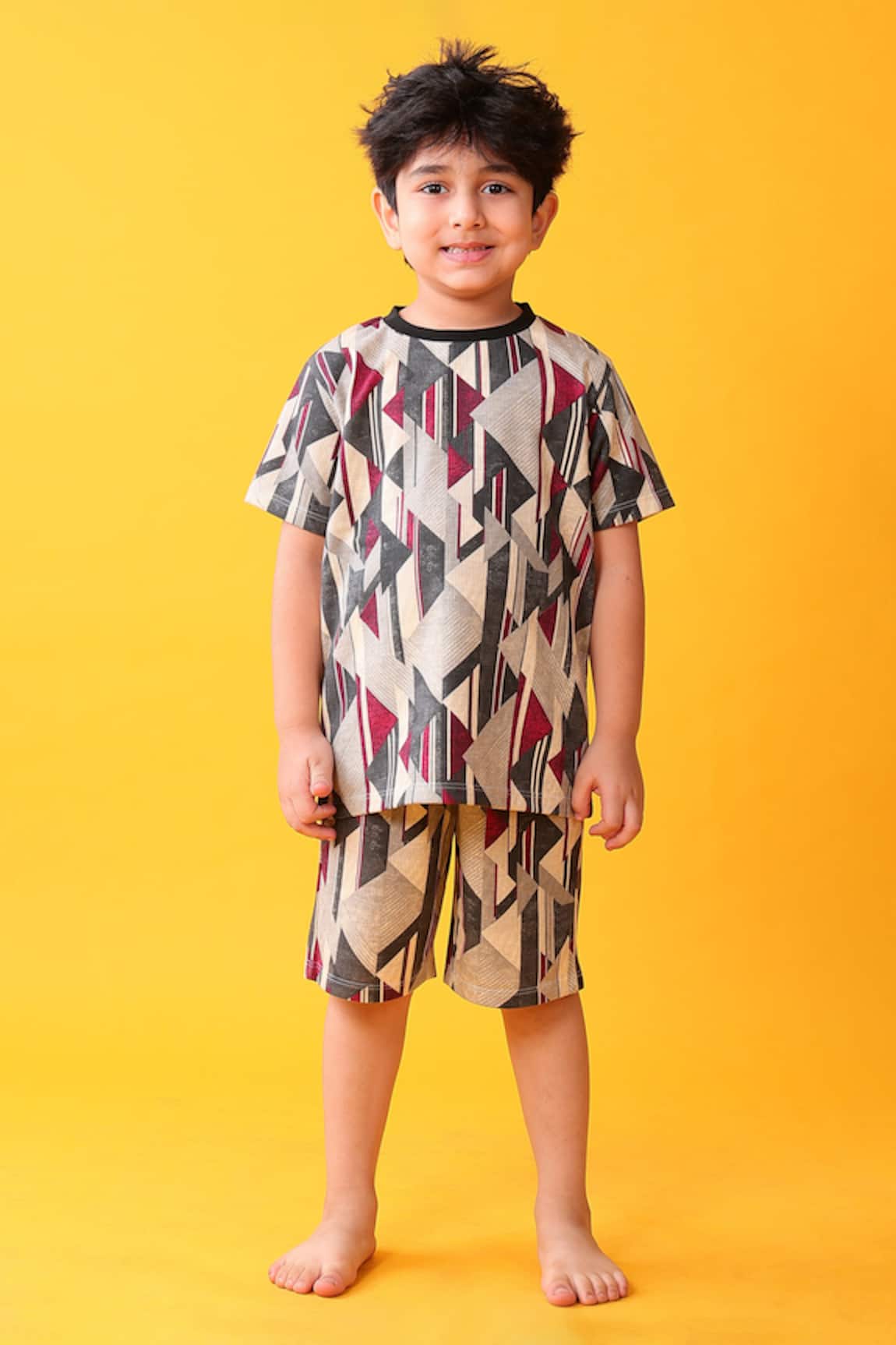 Anthrilo Designer Dark Grey T-Shirt & Shorts Set 