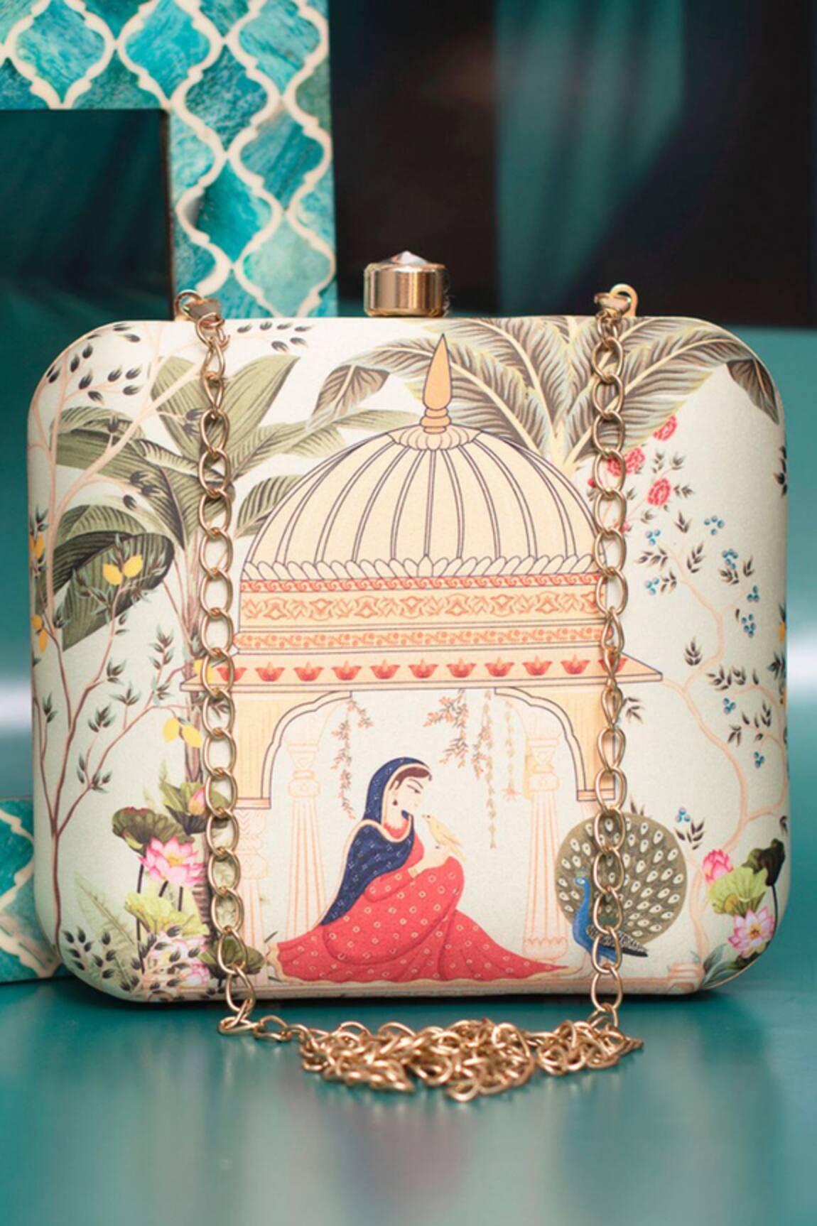 Nazaakat By Samara Singh Multicolor Clutch Purse 