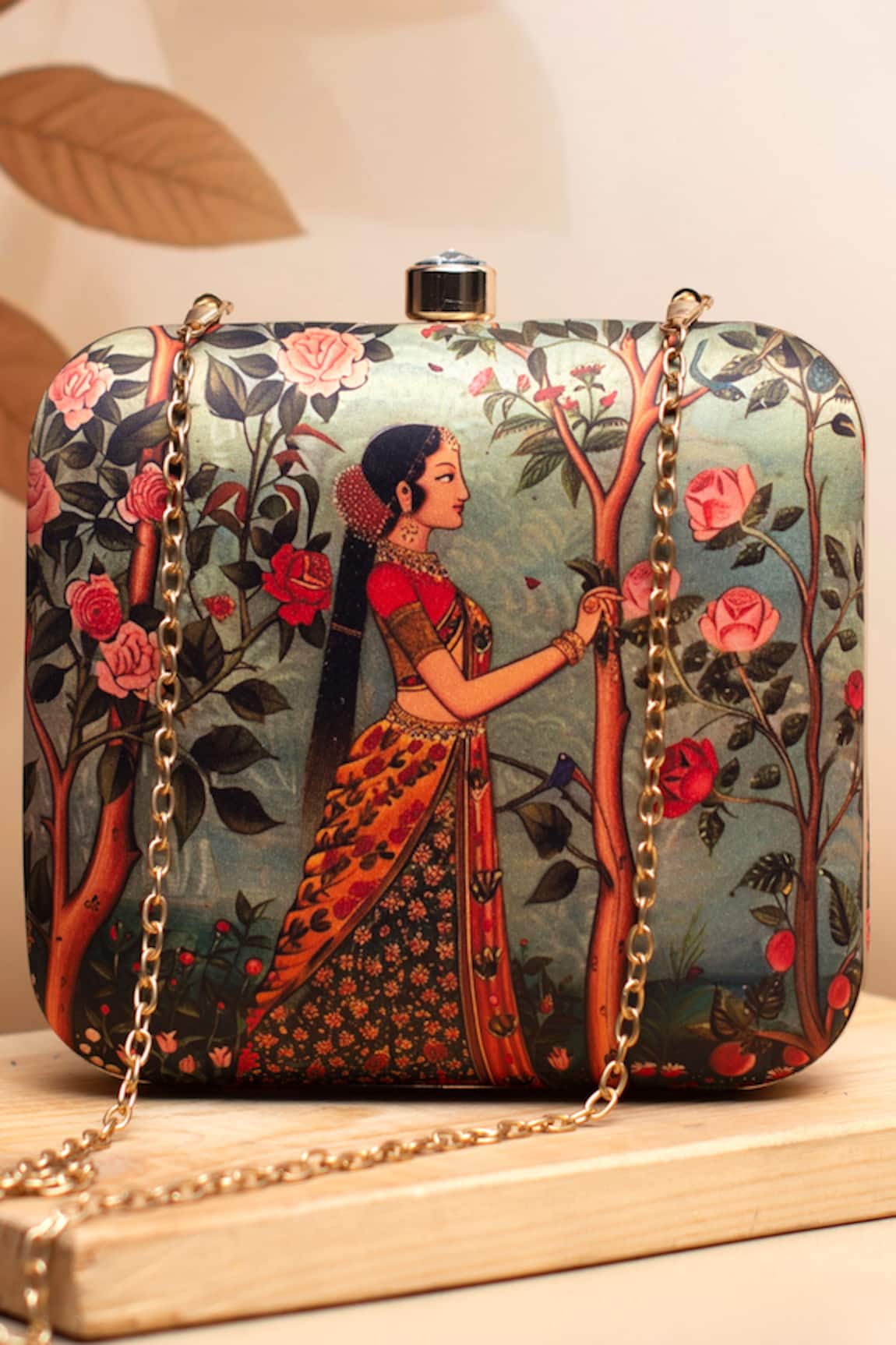 Nazaakat By Samara Singh Multicolor Printed Clutch Purse
