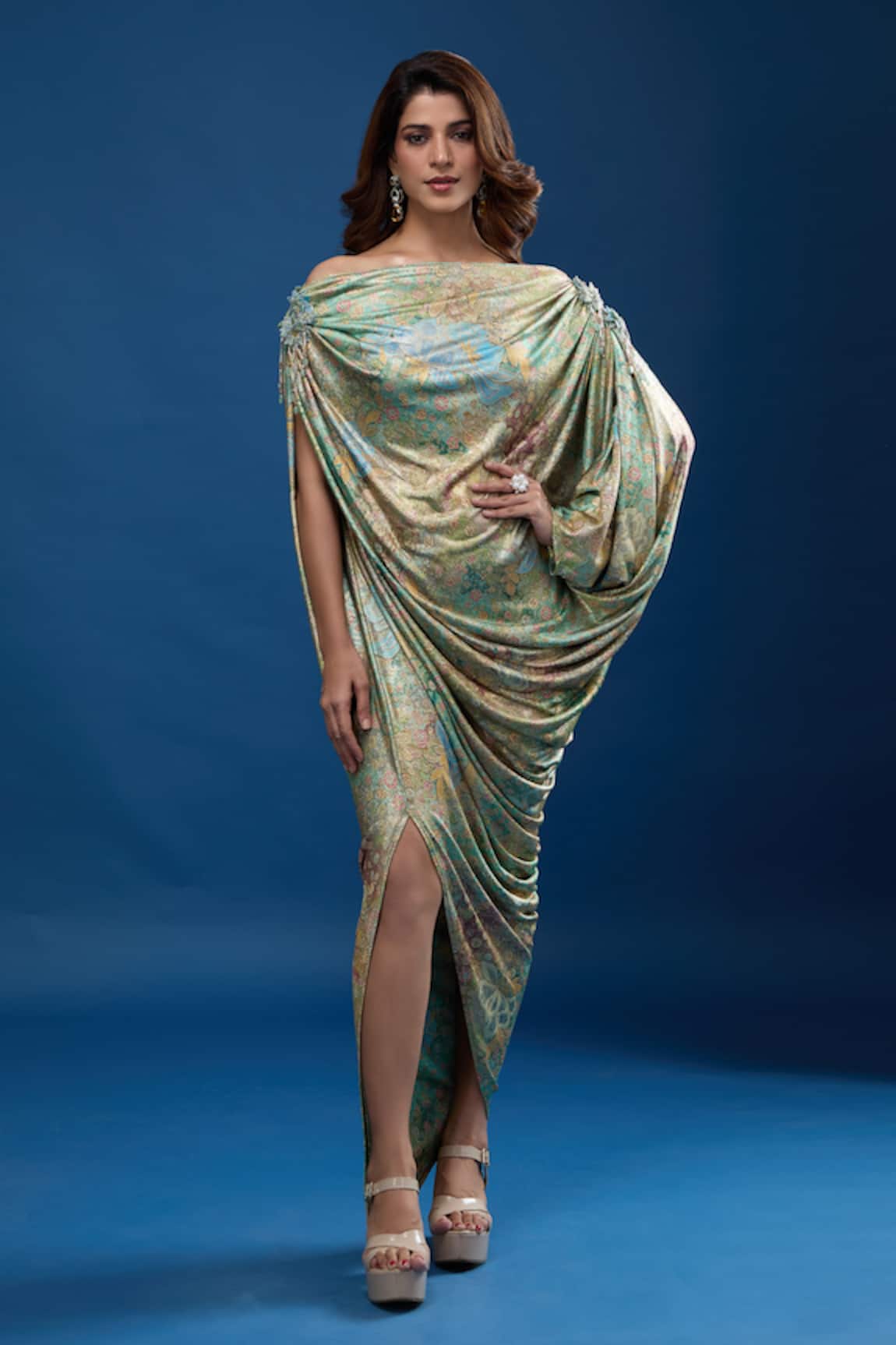 Tarun Tahiliani Floral Pattern Dress 