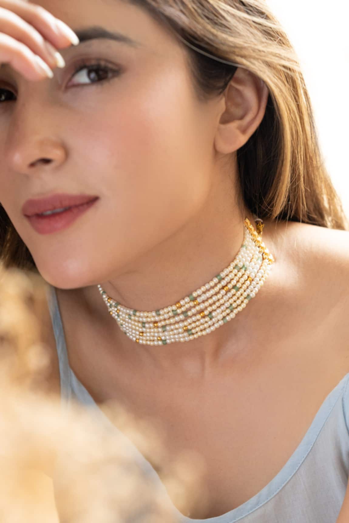 Do Taara Pearl Choker Necklace 