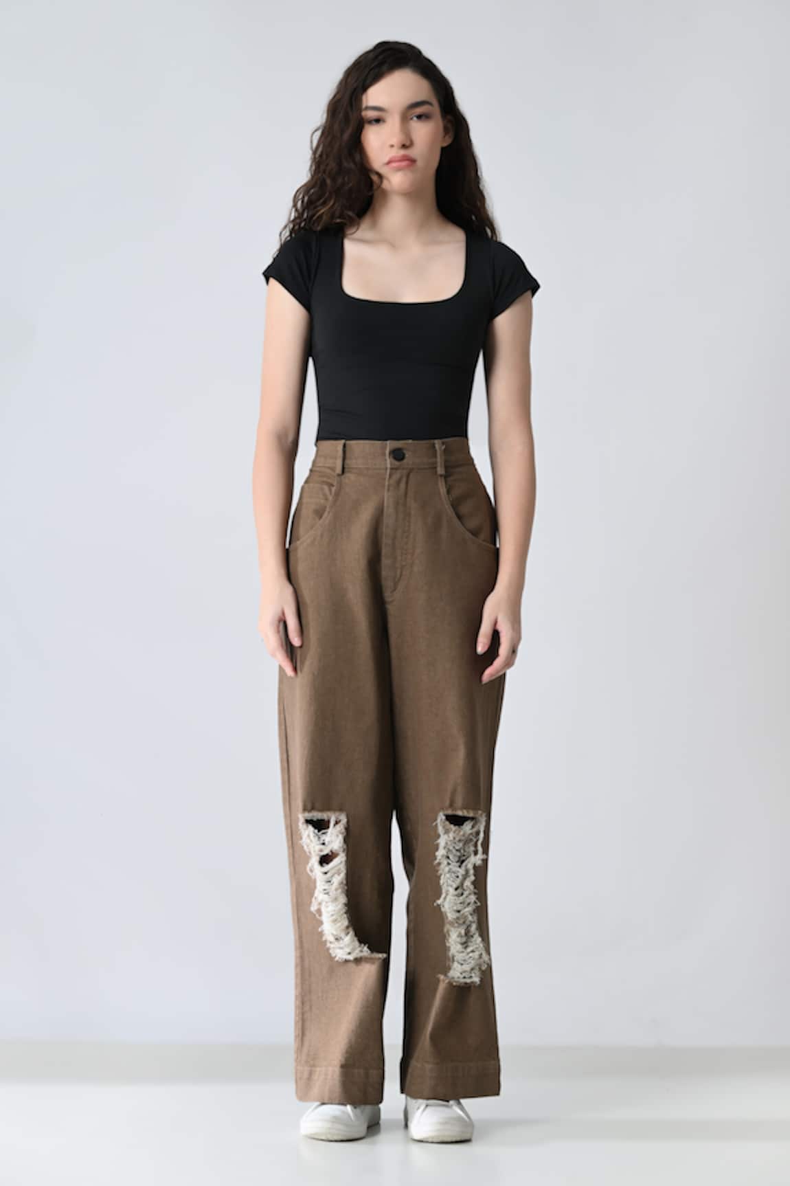 Samant Chauhan Rust Thread Bottom 