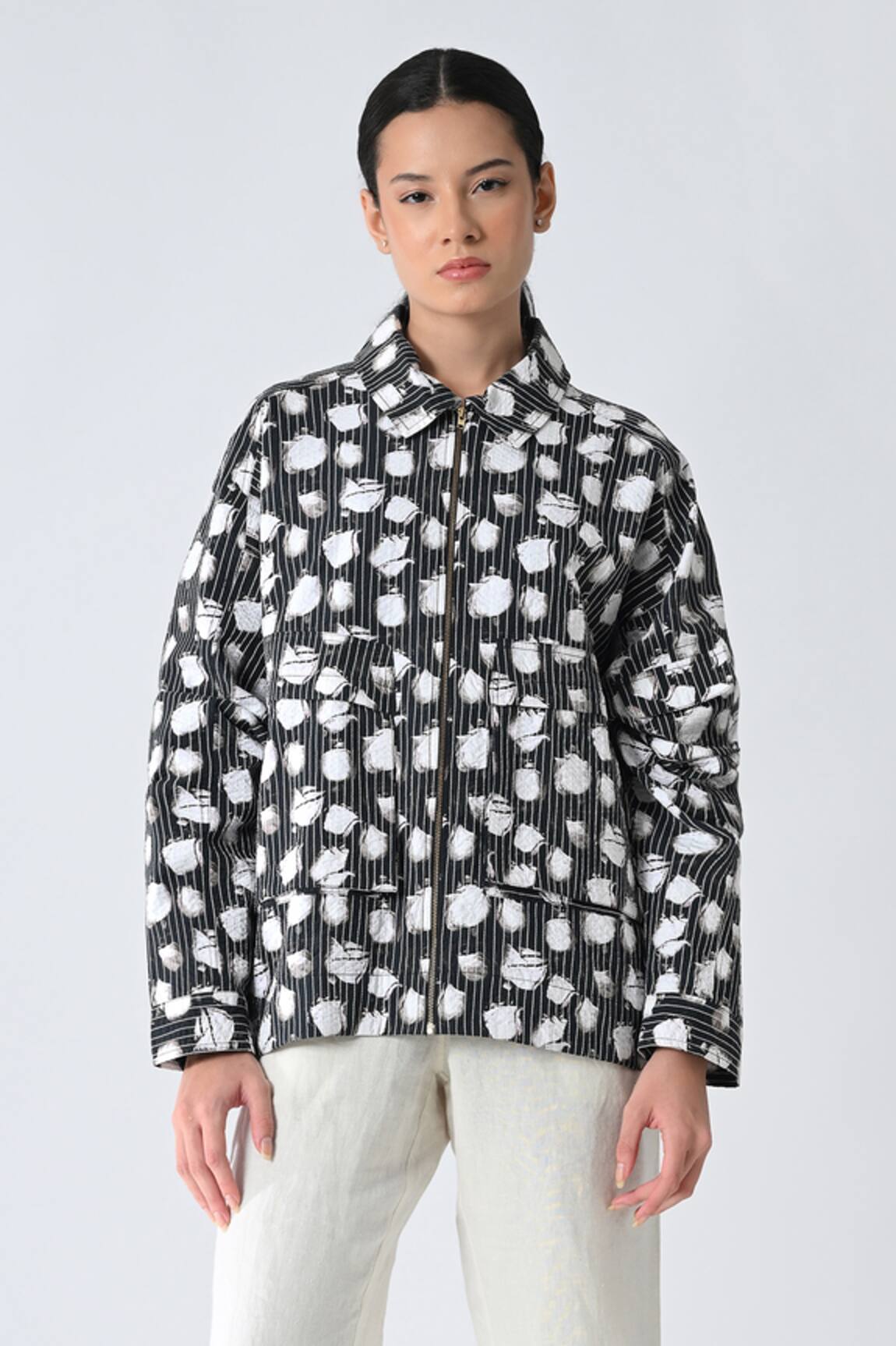 Samant Chauhan Faded Rose Jacket 