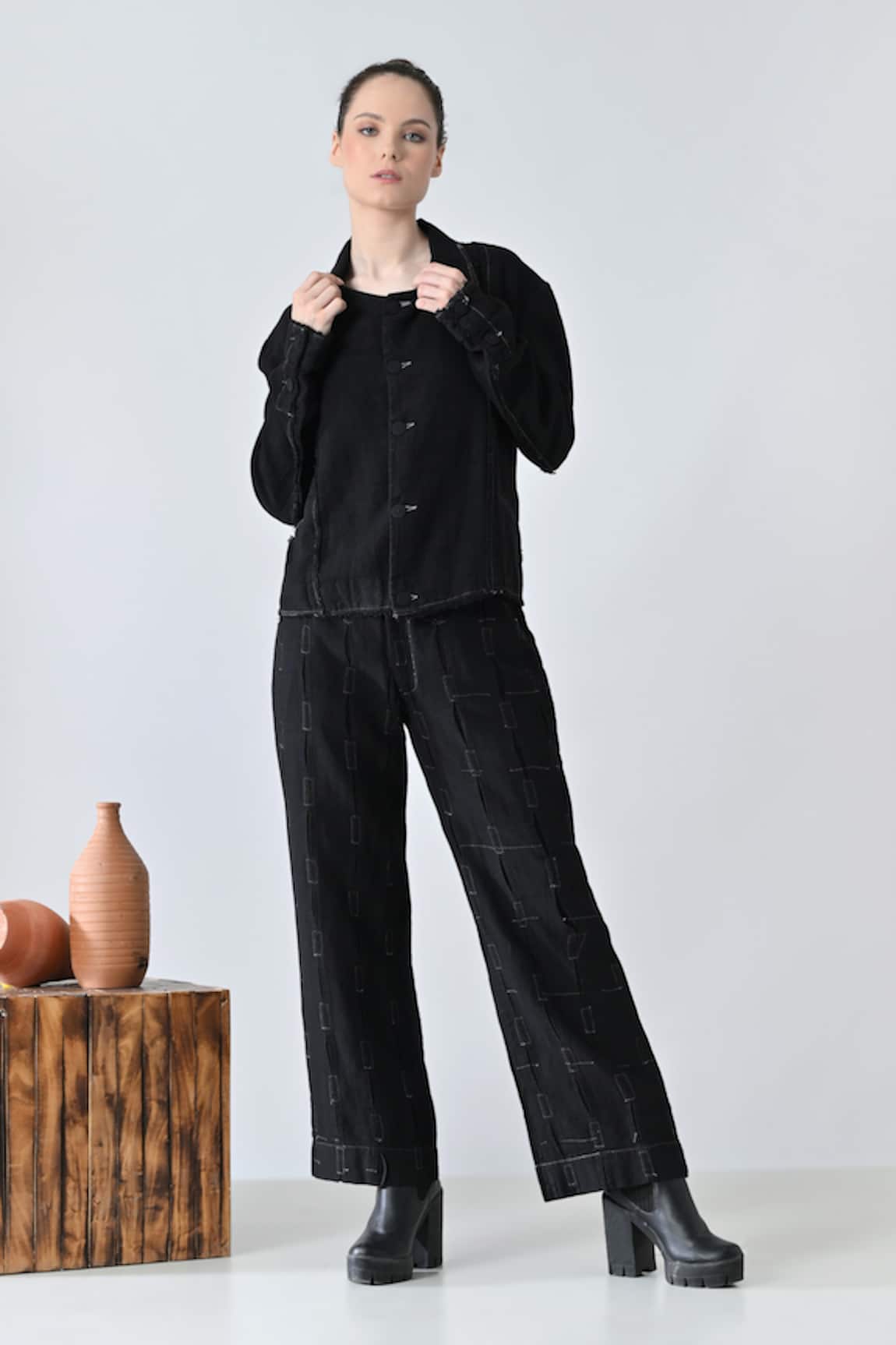 Samant Chauhan Shadow Pant Co-ord Set 