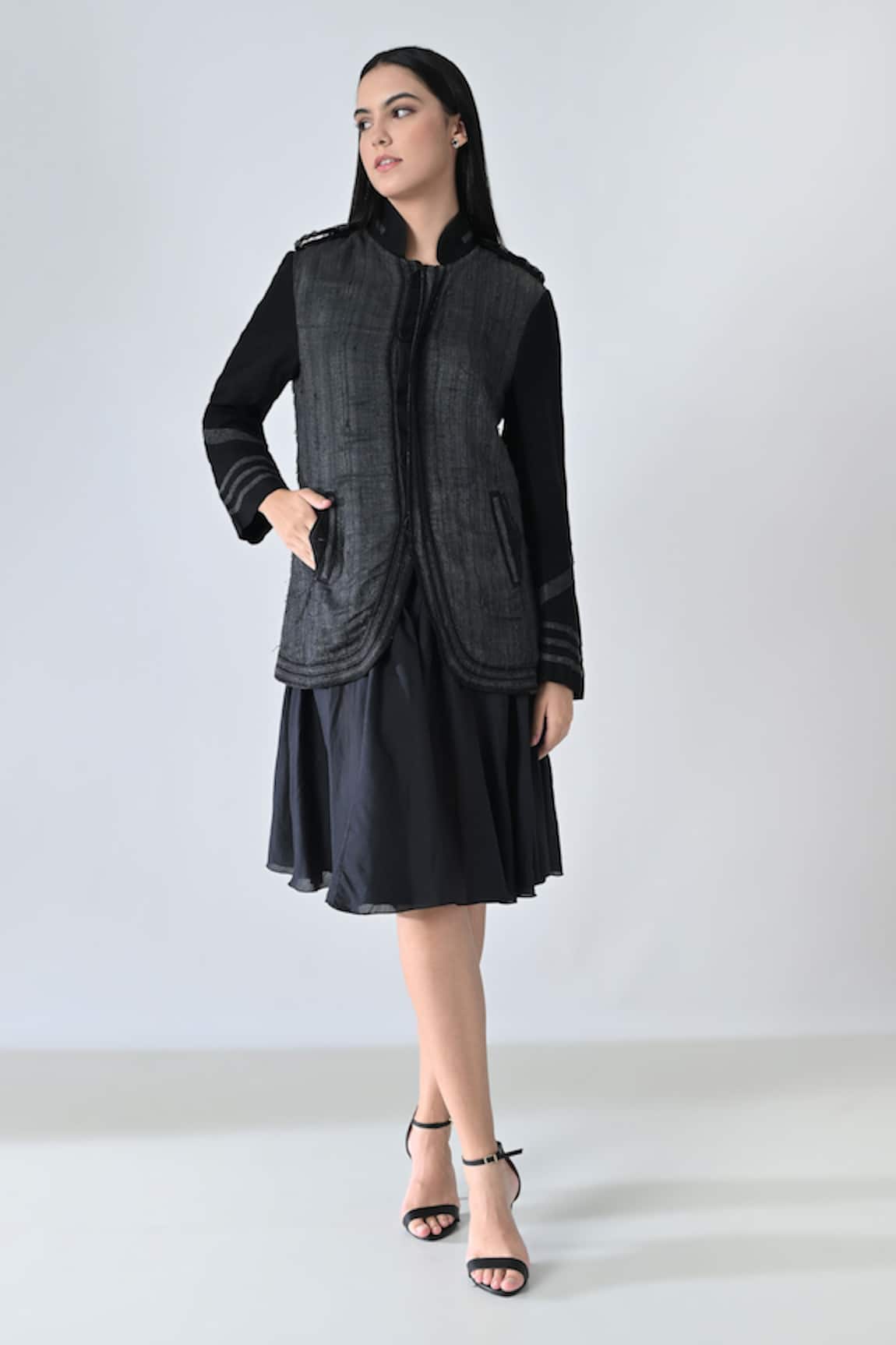 Samant Chauhan Steel Fade Jacket 