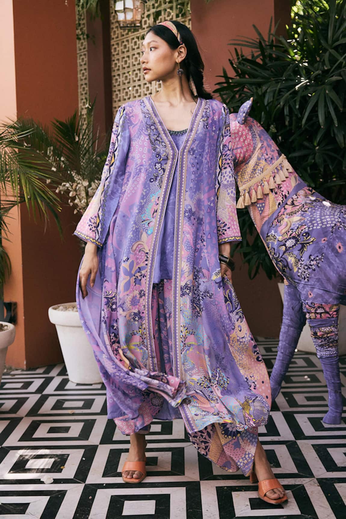 Saundh The Kaya Purple Jacket