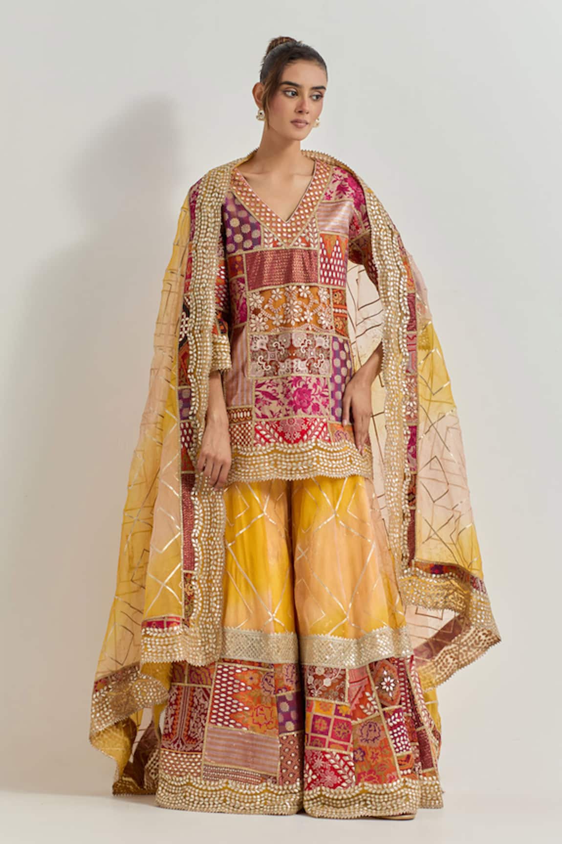 Kavita Bhartia Patchwork Sharara Set 