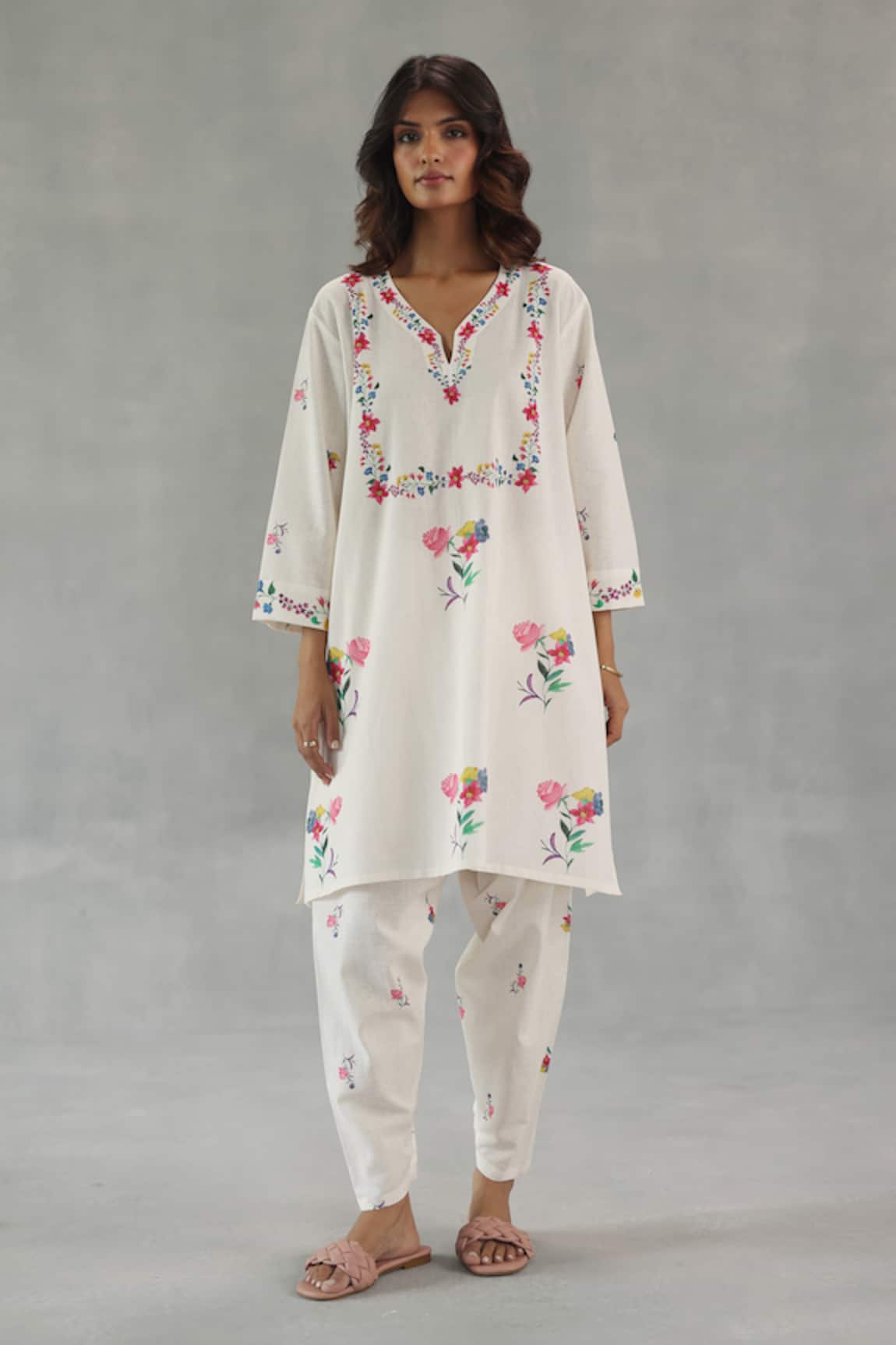 Roza Jardin Tunic Pant Set 