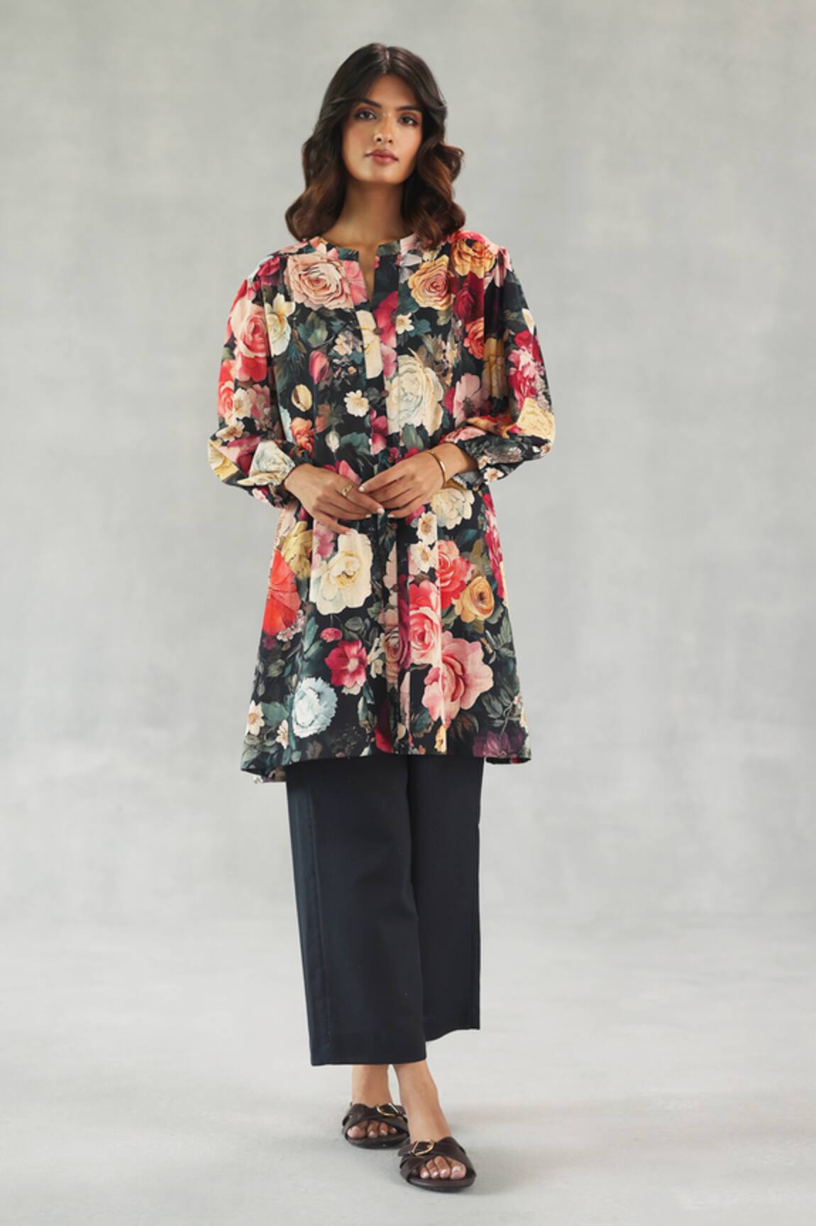 Roza Rose Dusk Print Kurta & Pant Set 