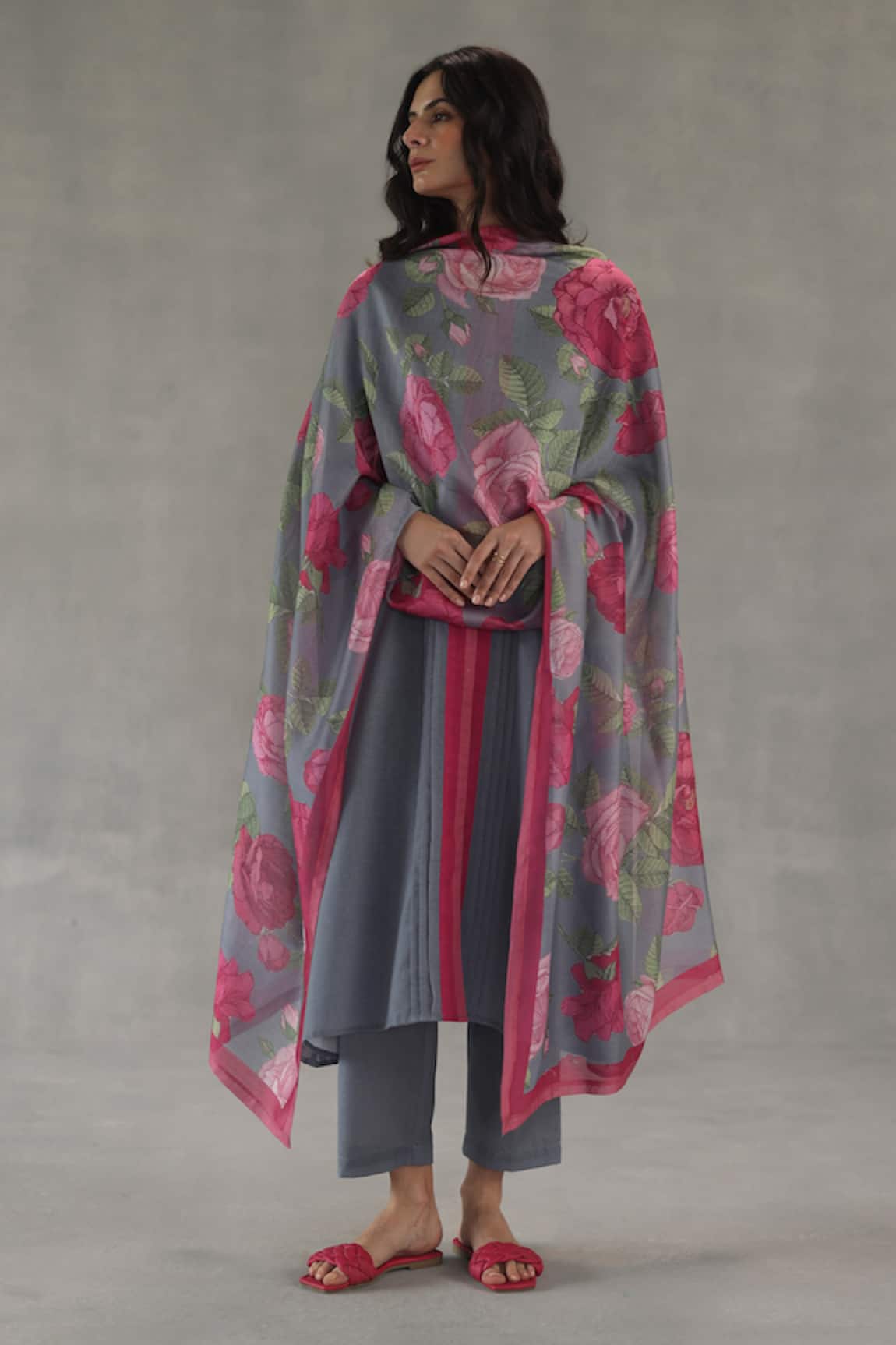 Roza Tuberose Straight Kurta Set 
