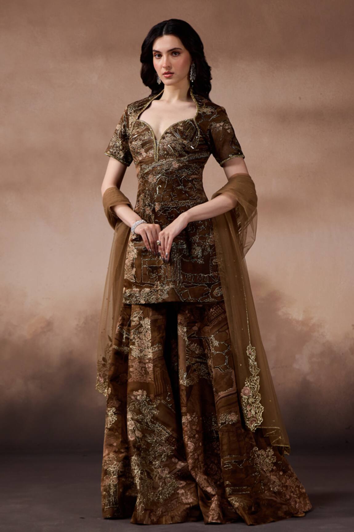 Falsa Embellished Kurta & Sharara Set 