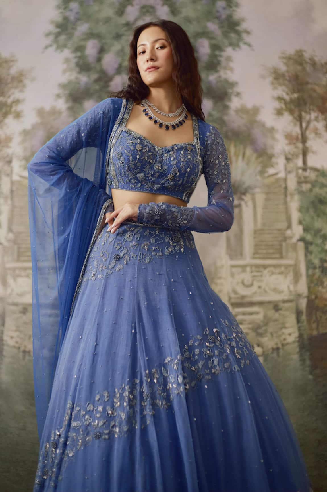 Falsa Hand Embroidered Lehenga Set 