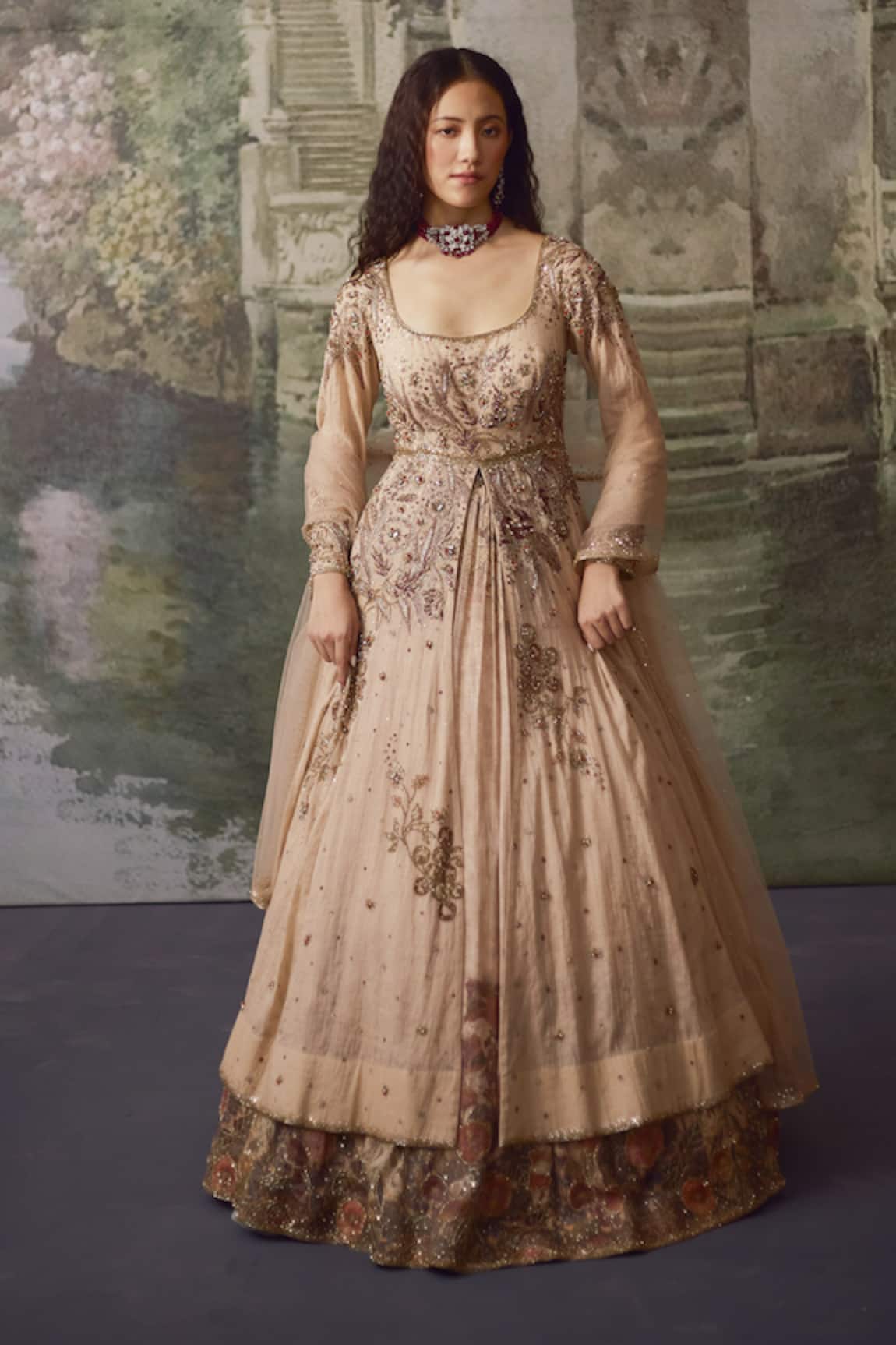 Falsa Embroidered Anarkali & Lehenga Set 