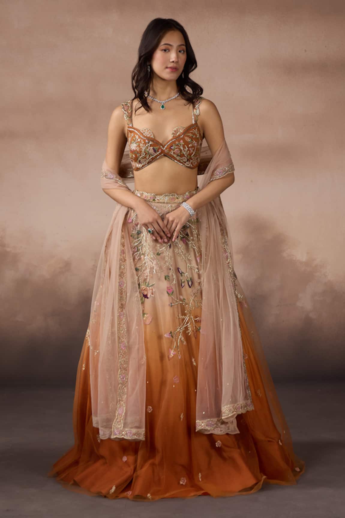 Falsa Embroidered Lehenga Set 
