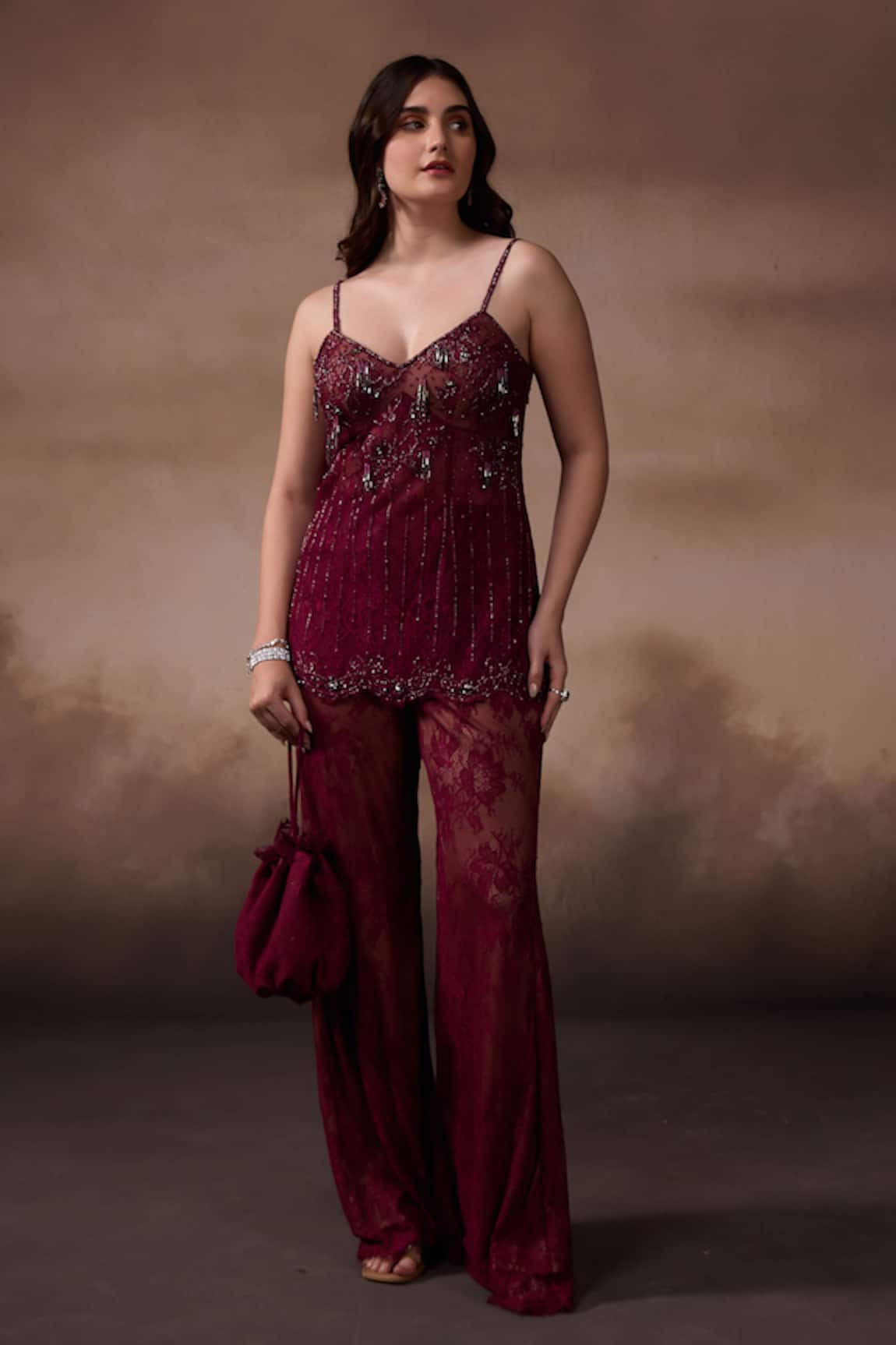 Falsa Embroidered Tunic & Pant Set 