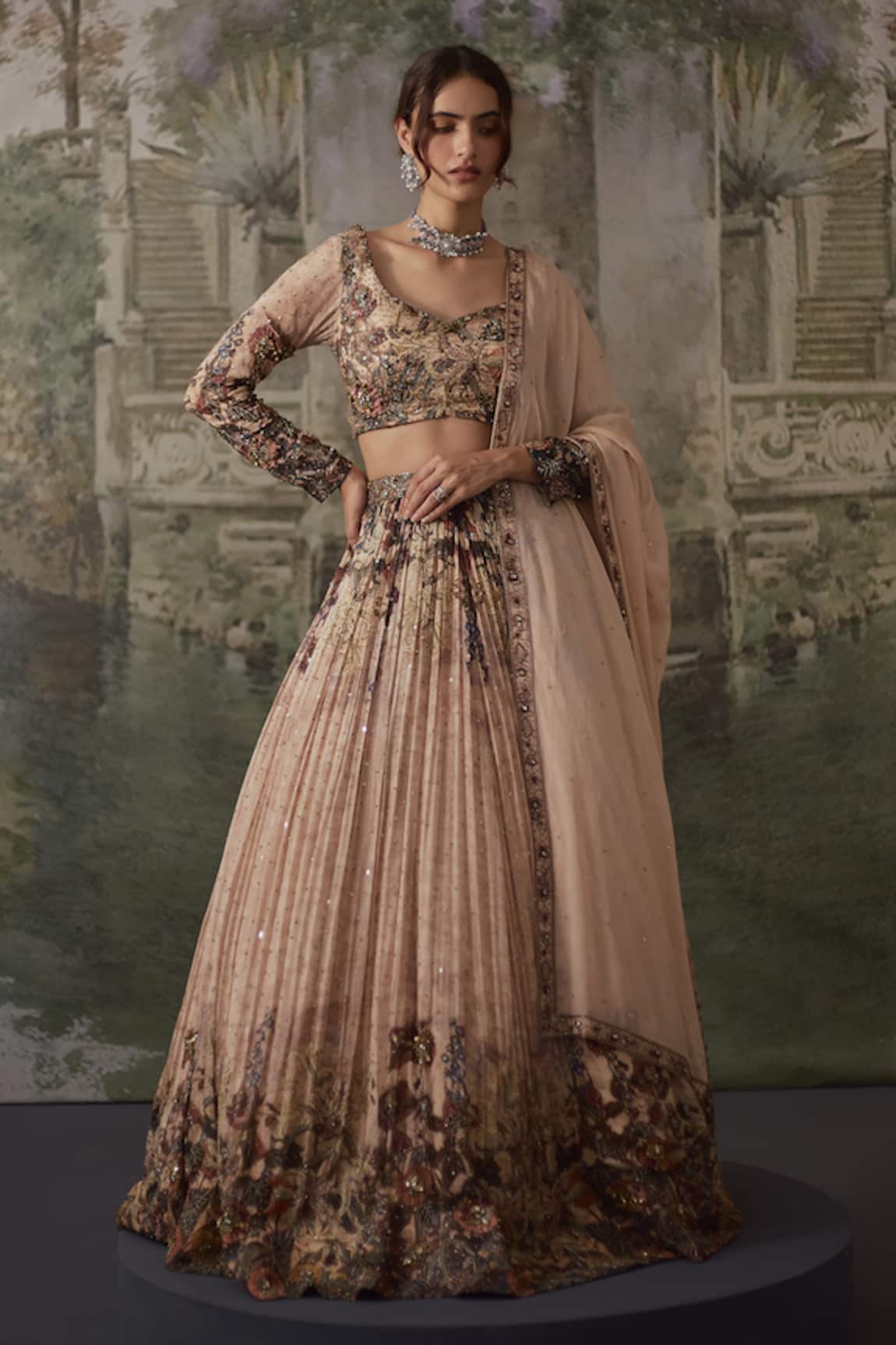 Falsa Hand Embroidered Lehenga Set 