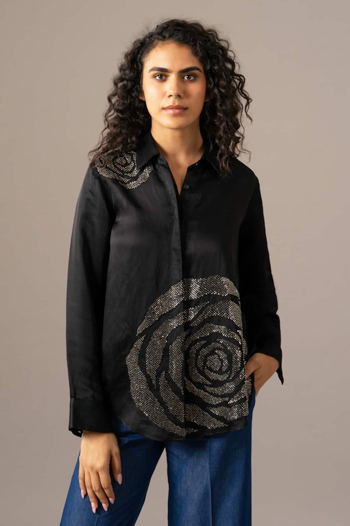 Namrata Joshipura Rosette Full Sleeve Shirt 
