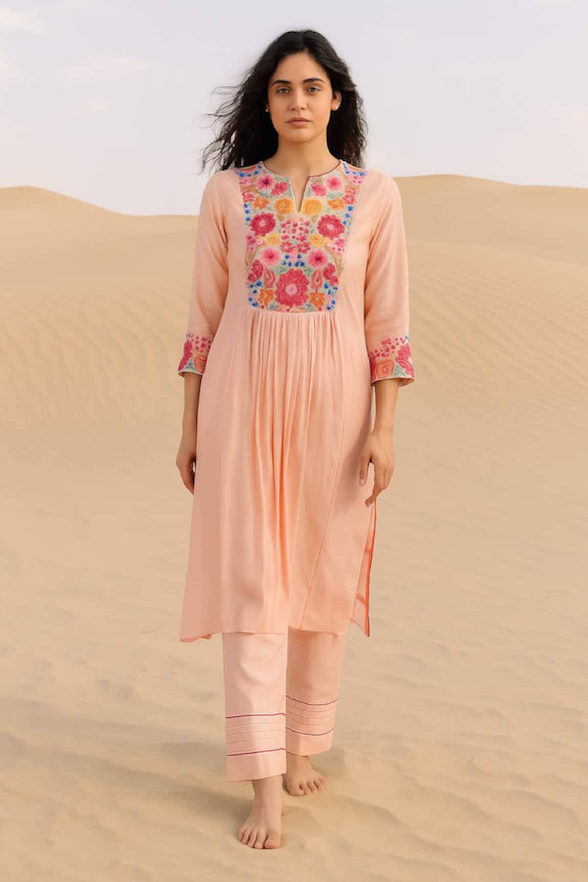 Samatvam By Anjali Bhaskar Rangrez Embroidered Kurta Set 