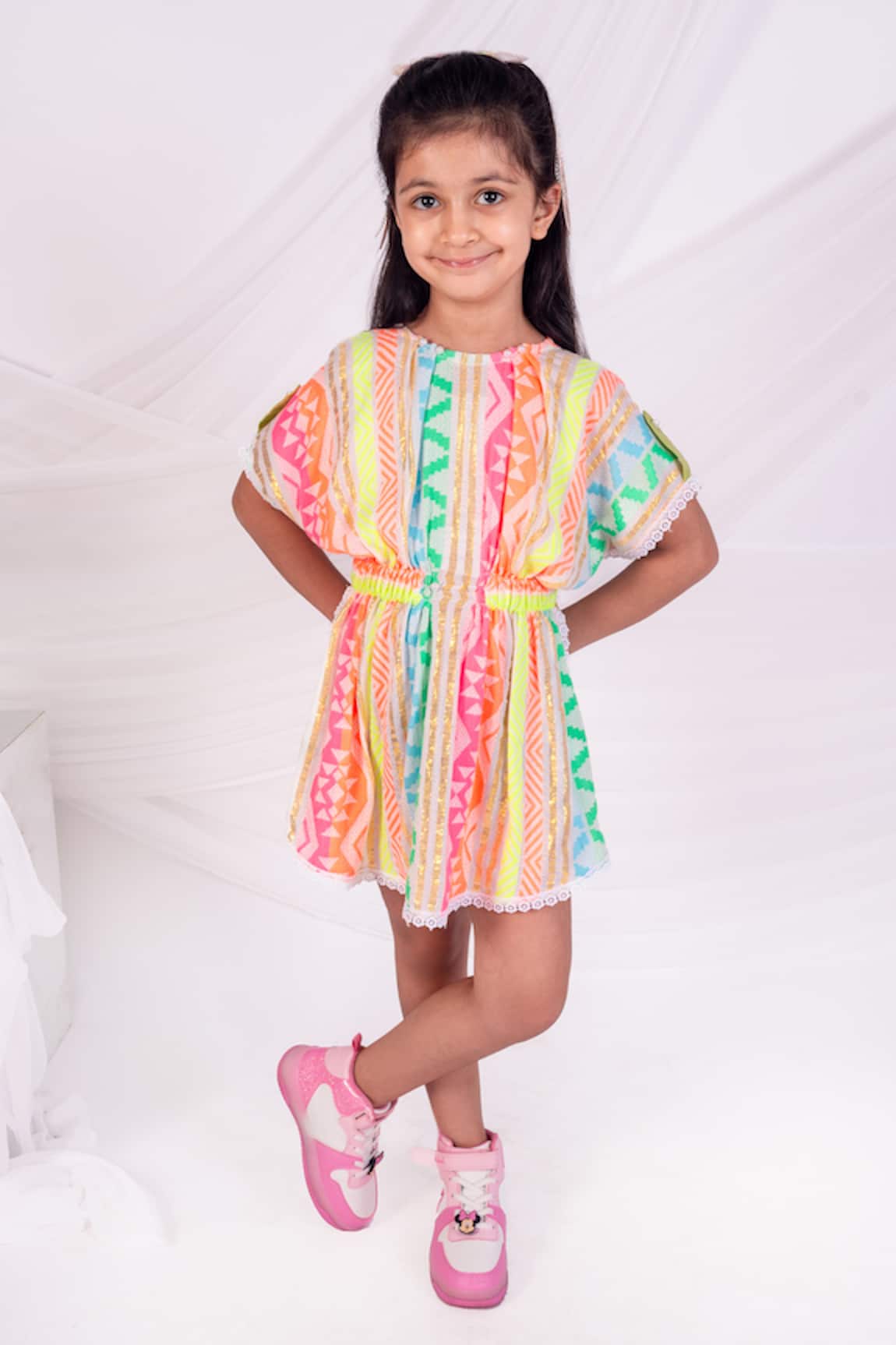 Toplove Multicolor Kaftan Dress 