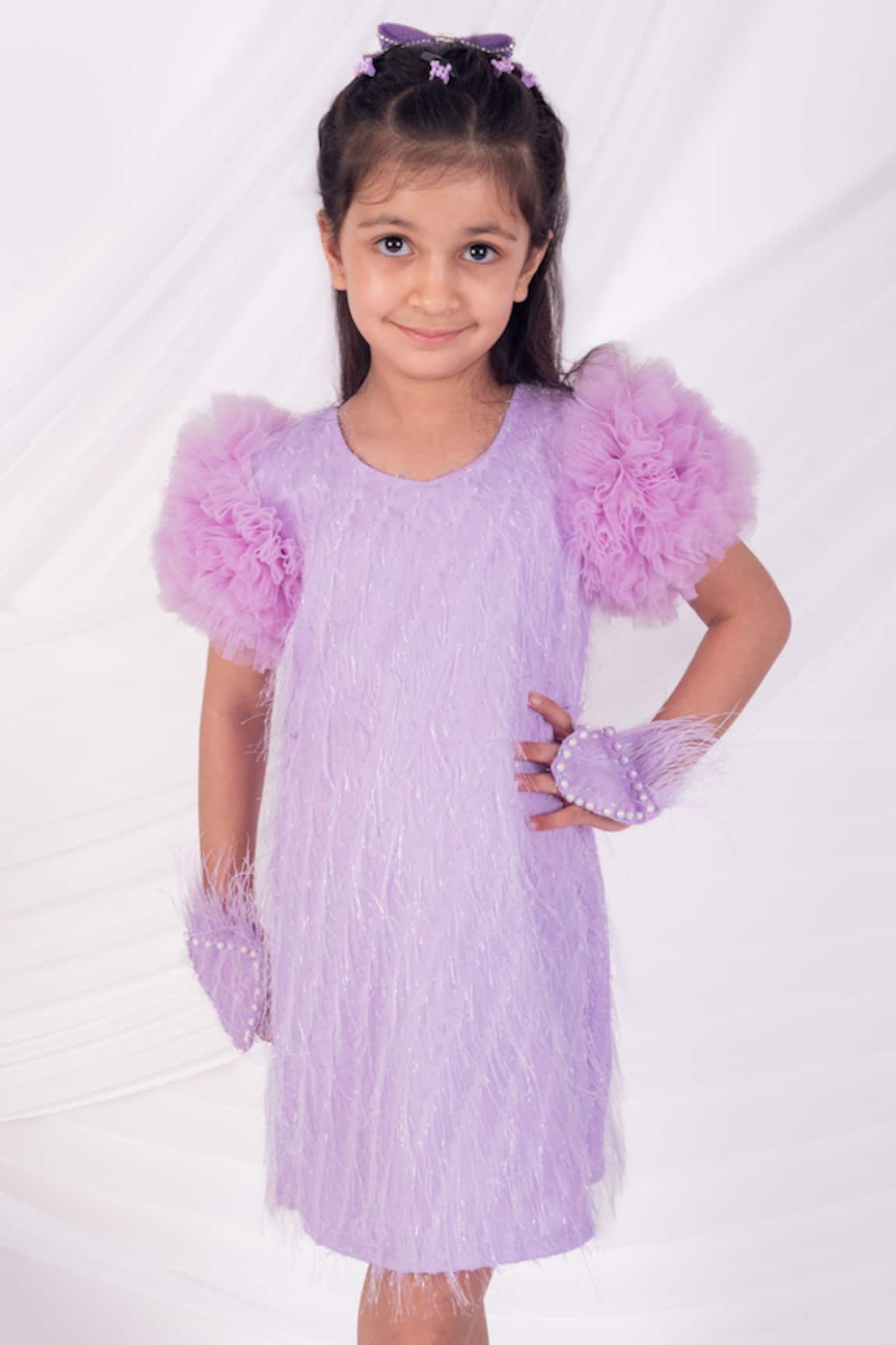 Toplove Lavender Flutter Dress 
