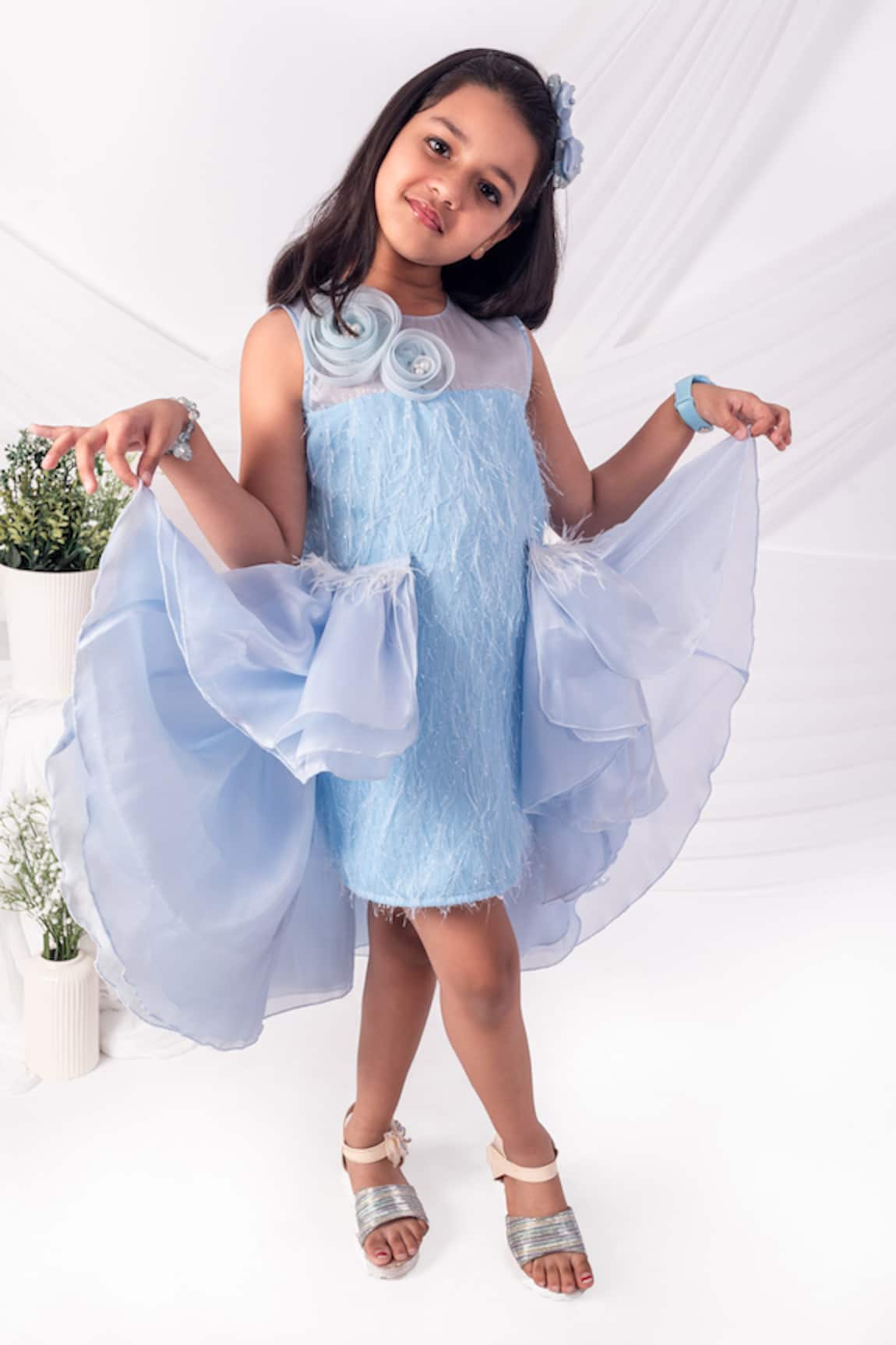 Toplove Blue Frost Cascade Trail Dress 
