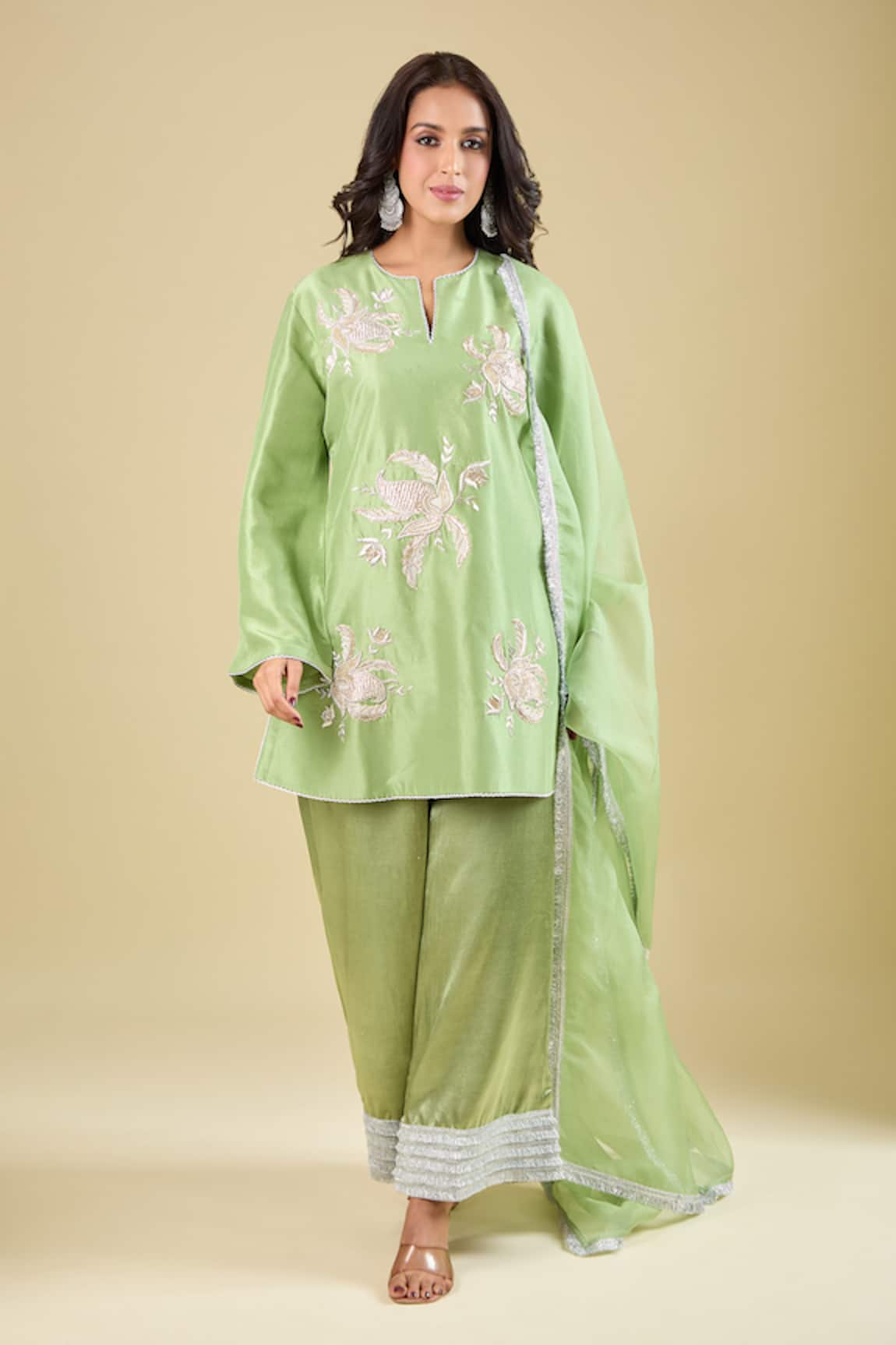 Archana Shah Butta Embroidered Kurta Set 