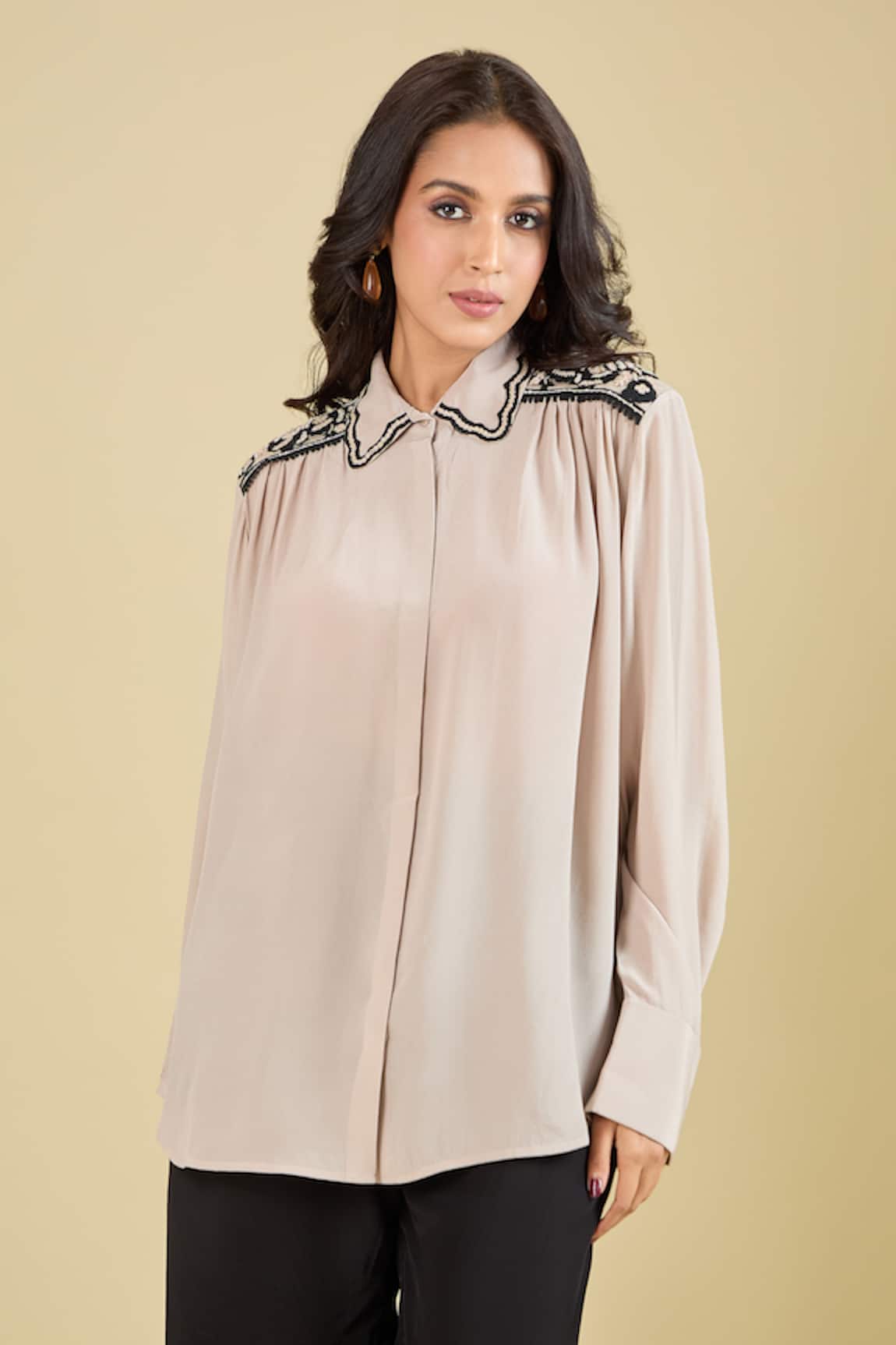 Pankaj & Nidhi Noa Embroidered Shirt 