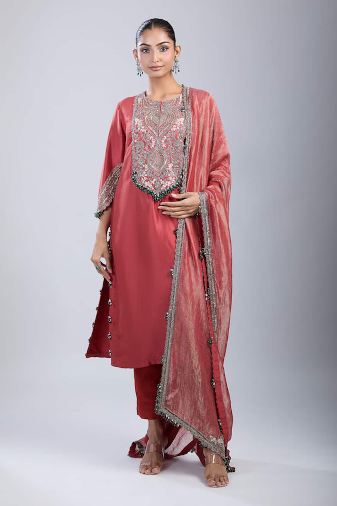 Prisho Embroidered Kurta Set 