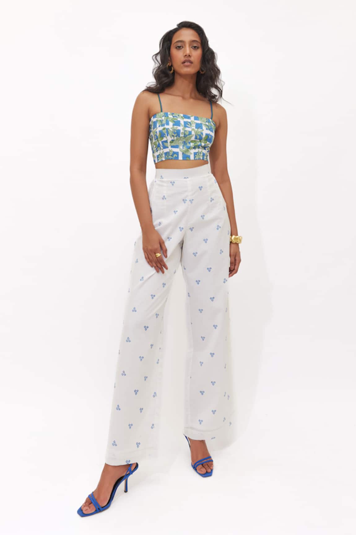 Aapro Aveline Multi Colour Bustier & Pant Set 