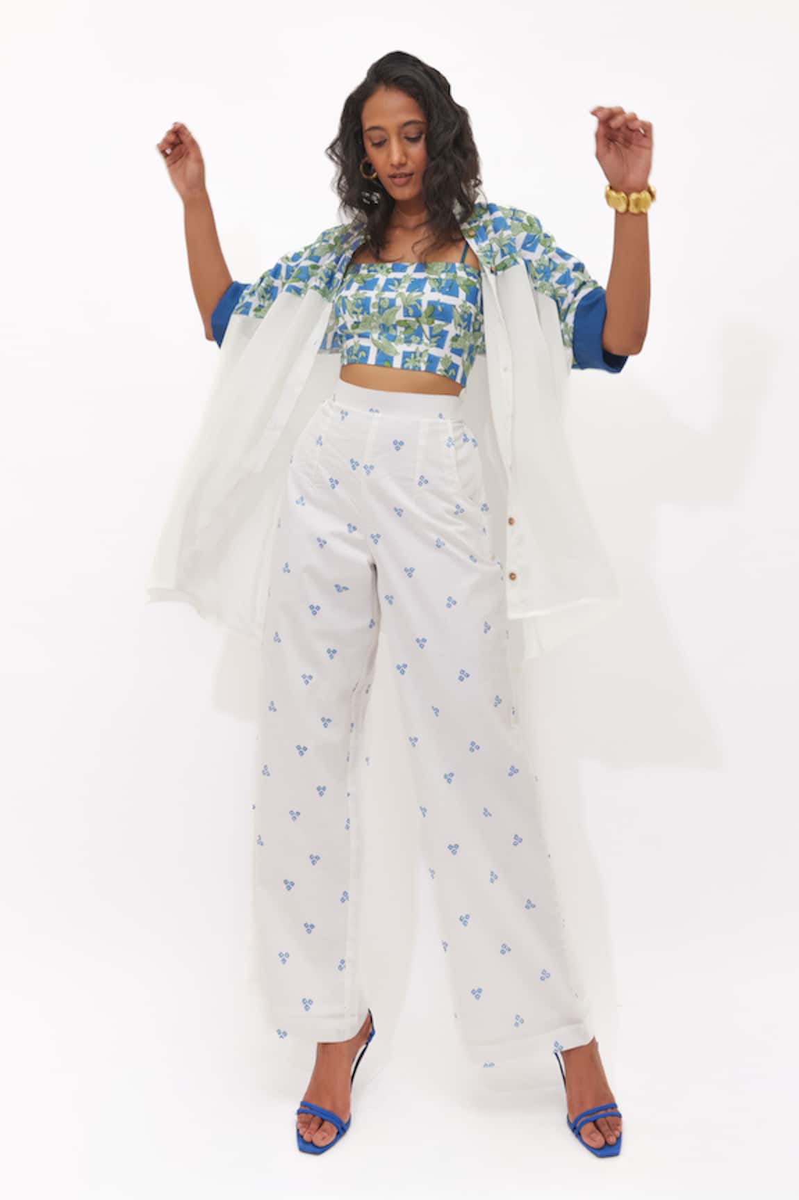 Aapro Aeris Multi Color Kaftan Co-ord Set 