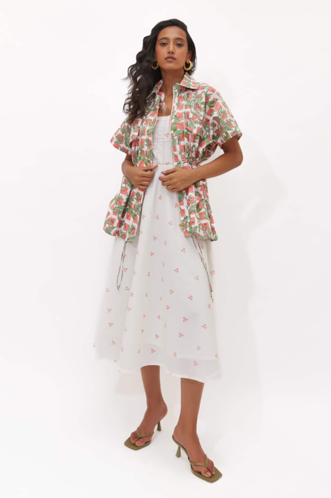 Aapro Mariposa Multi Colour Dress & Kaftan Set 