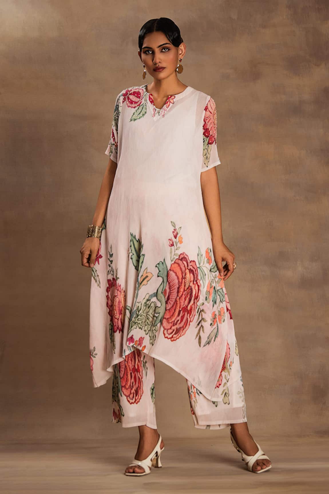 Preeti Mehta Moonlight Pearl Kurta & Pant Set 