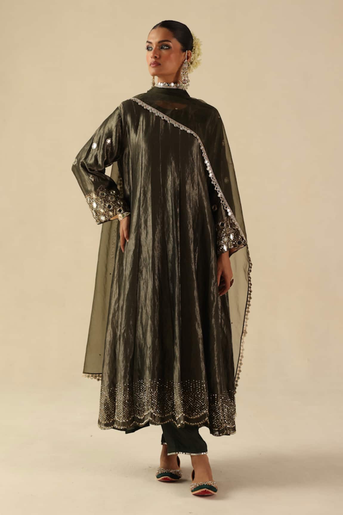 Begum Afsana Kalidar Kurta Set 