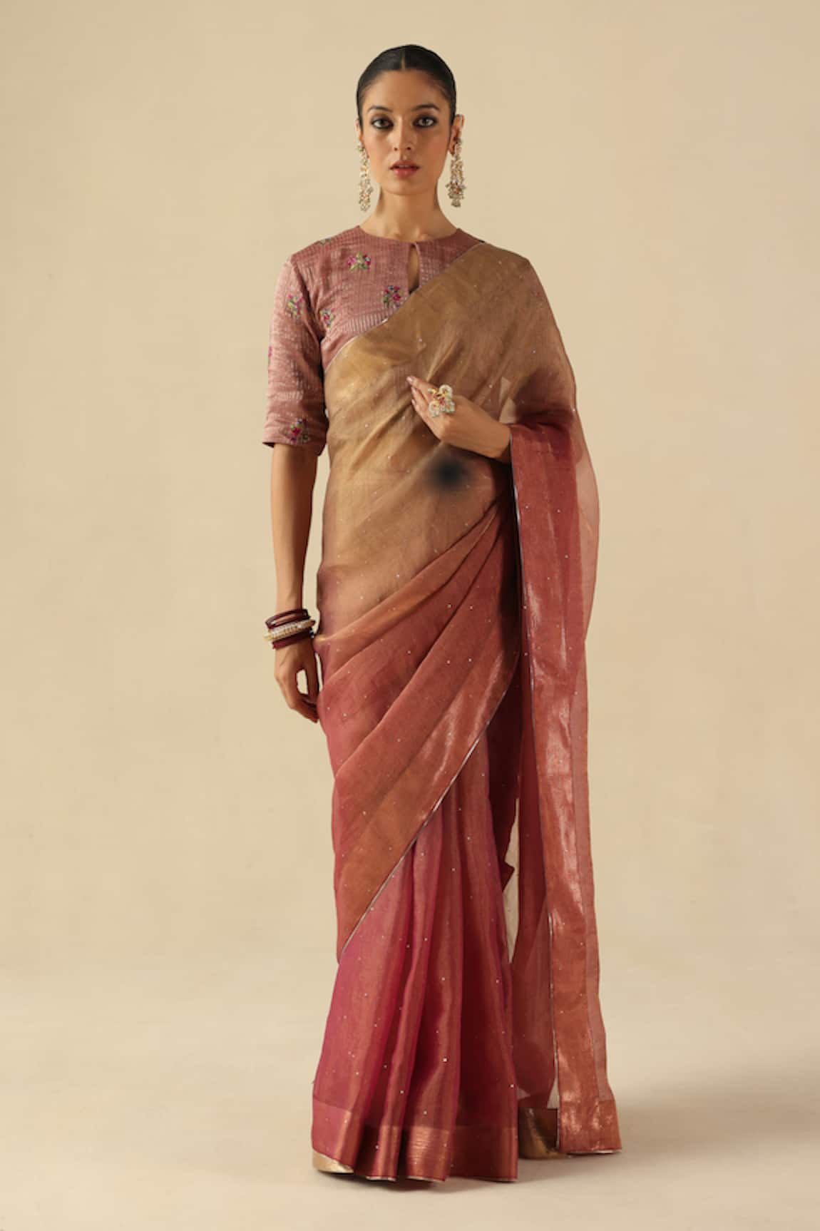Begum Taj Gul Saree With Blouse 