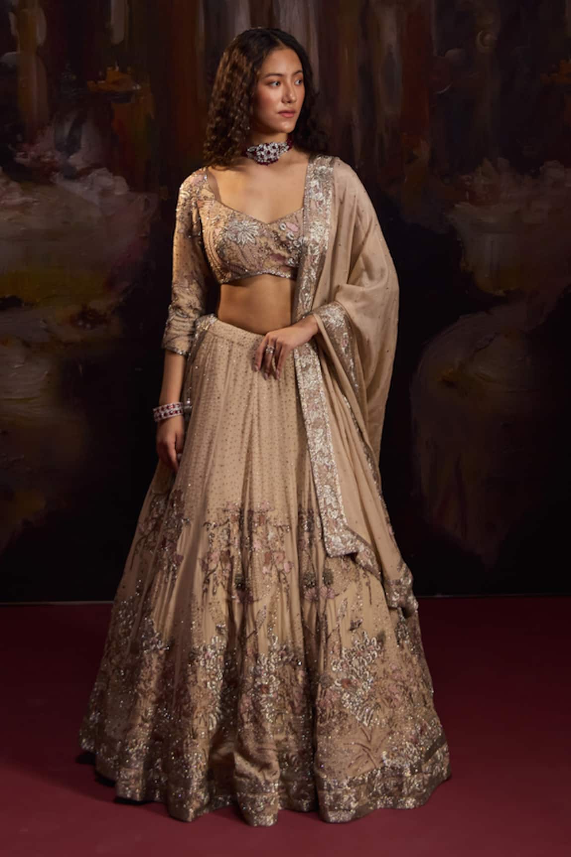 Falsa Embroidered Lehenga Set 