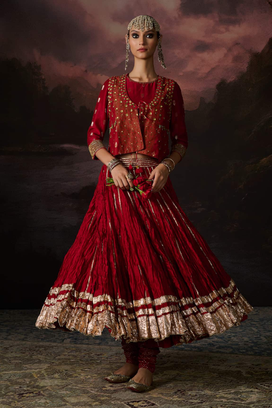 Swatti Kapoor Noor Embroidered Skirt Set 