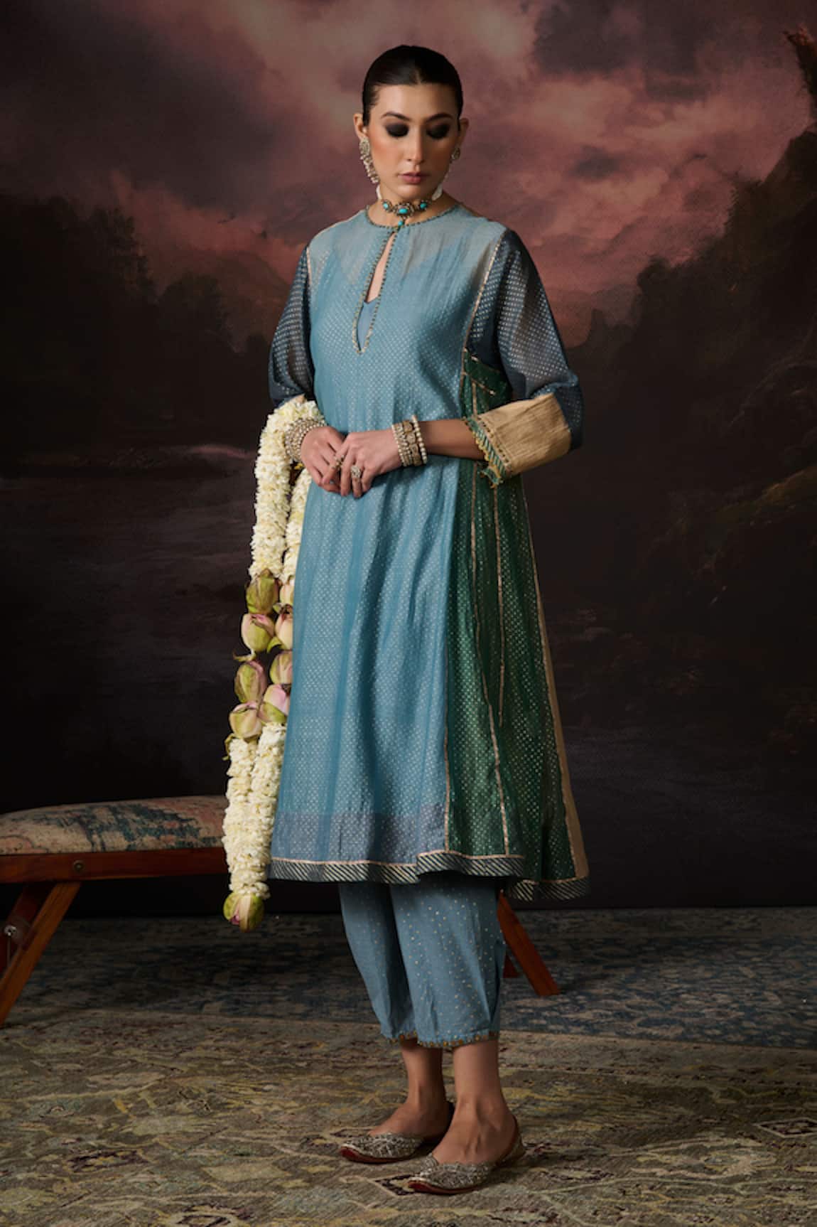 Swatti Kapoor Aliya Polka Dot Print Pant 