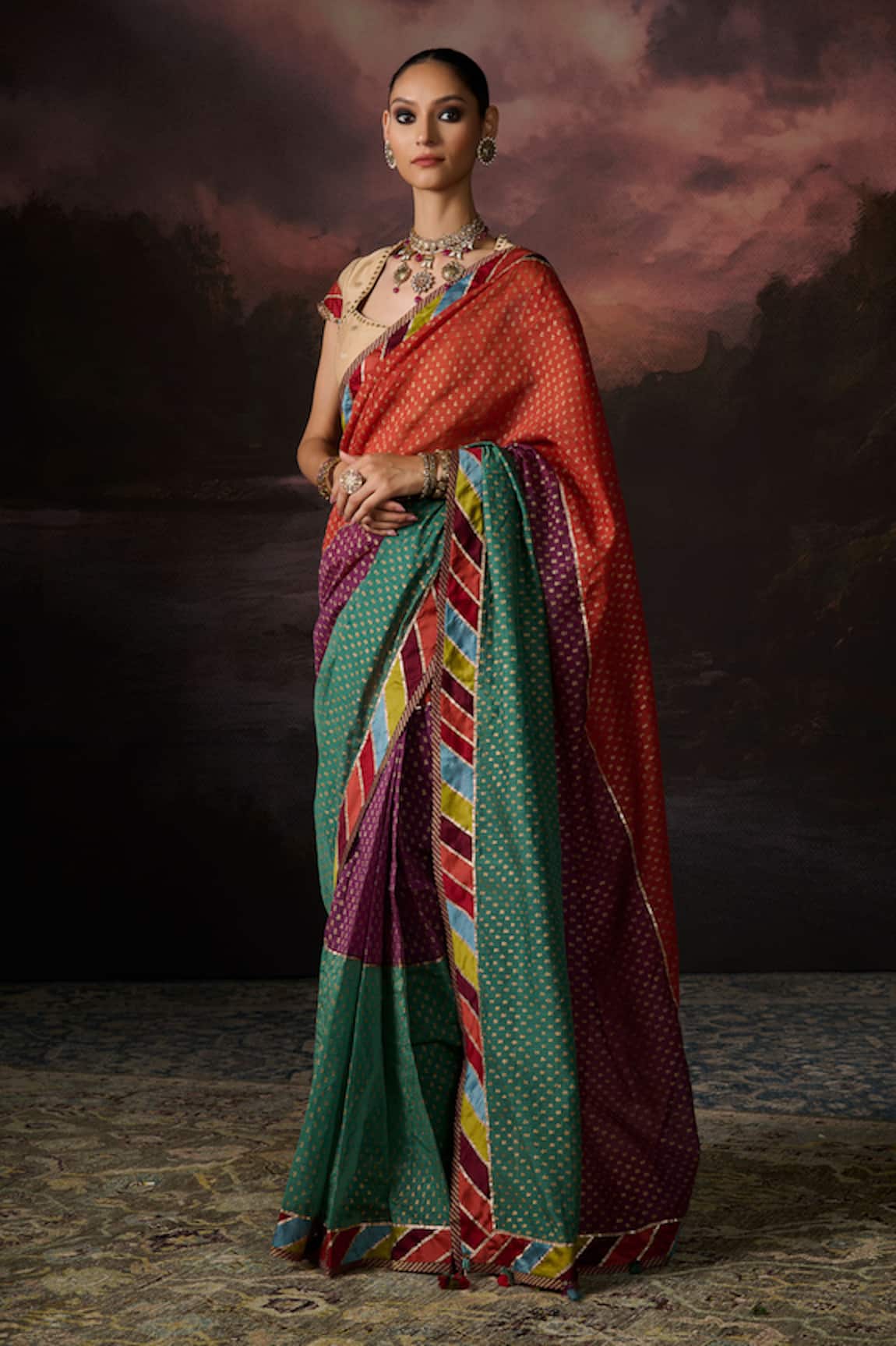 Swatti Kapoor Adah Floral Print Saree 
