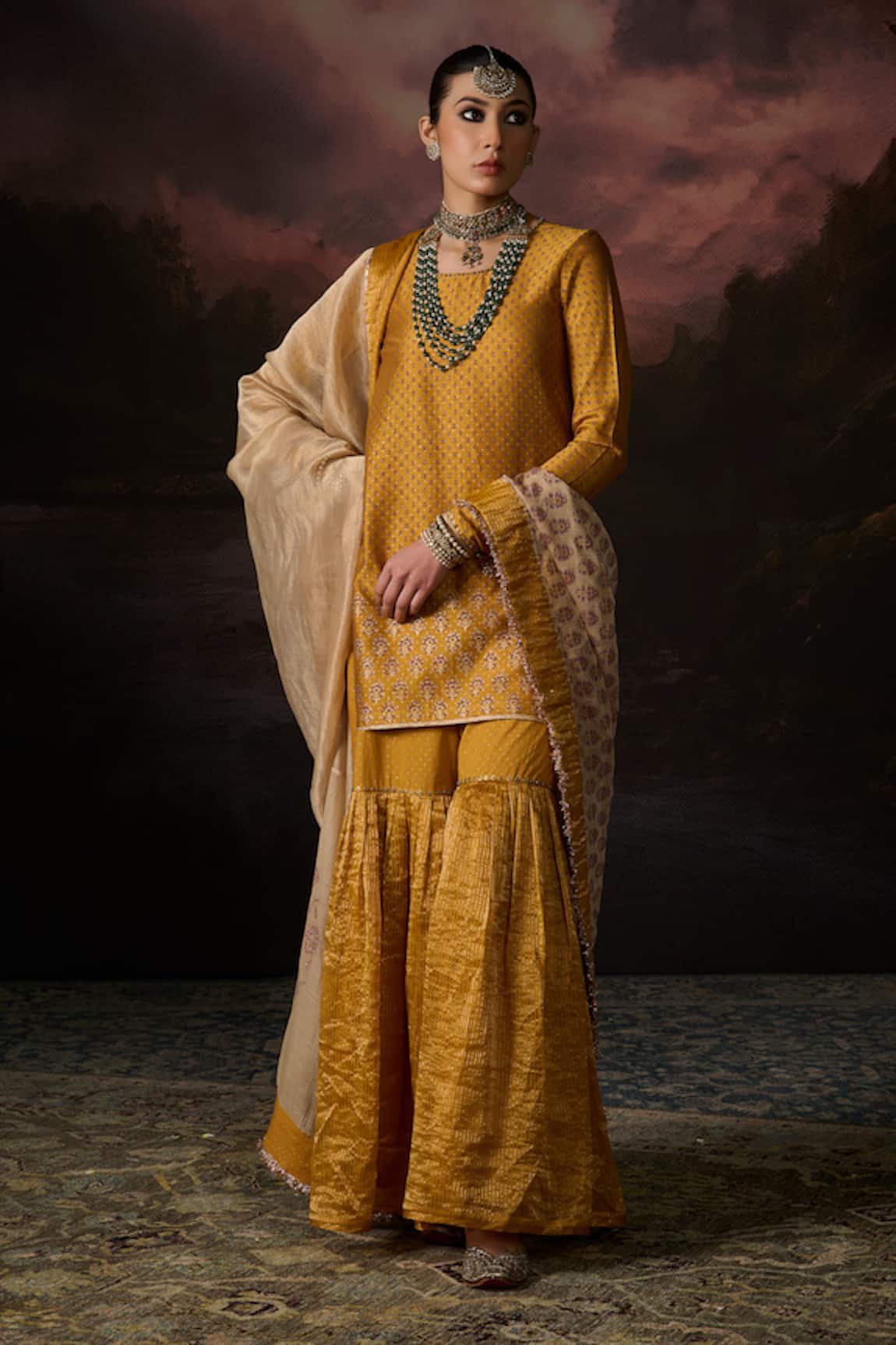 Swatti Kapoor Firoz Floral Print Kurta Set 