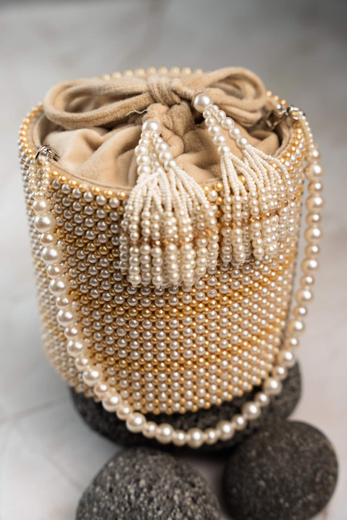 Nayaab By Sonia Pearl Dew Cascade Potli 