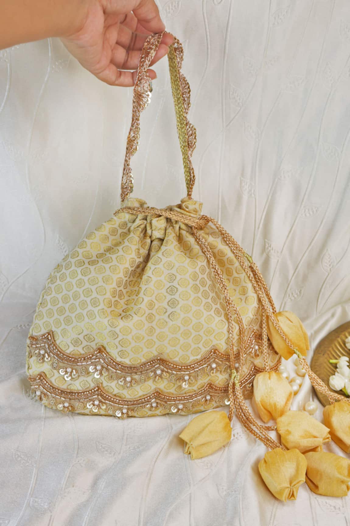 Soho Boho Studio By Aarti Thakur Embroidered Potli Bag