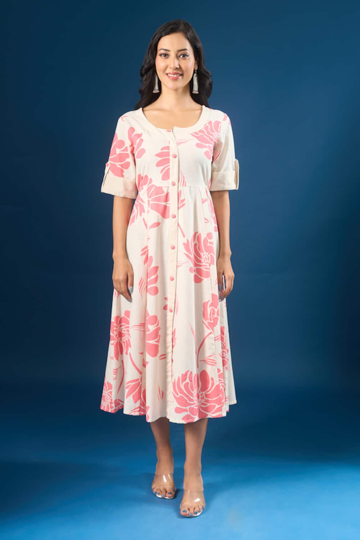 Naintara Bajaj Fleur Print Dress 